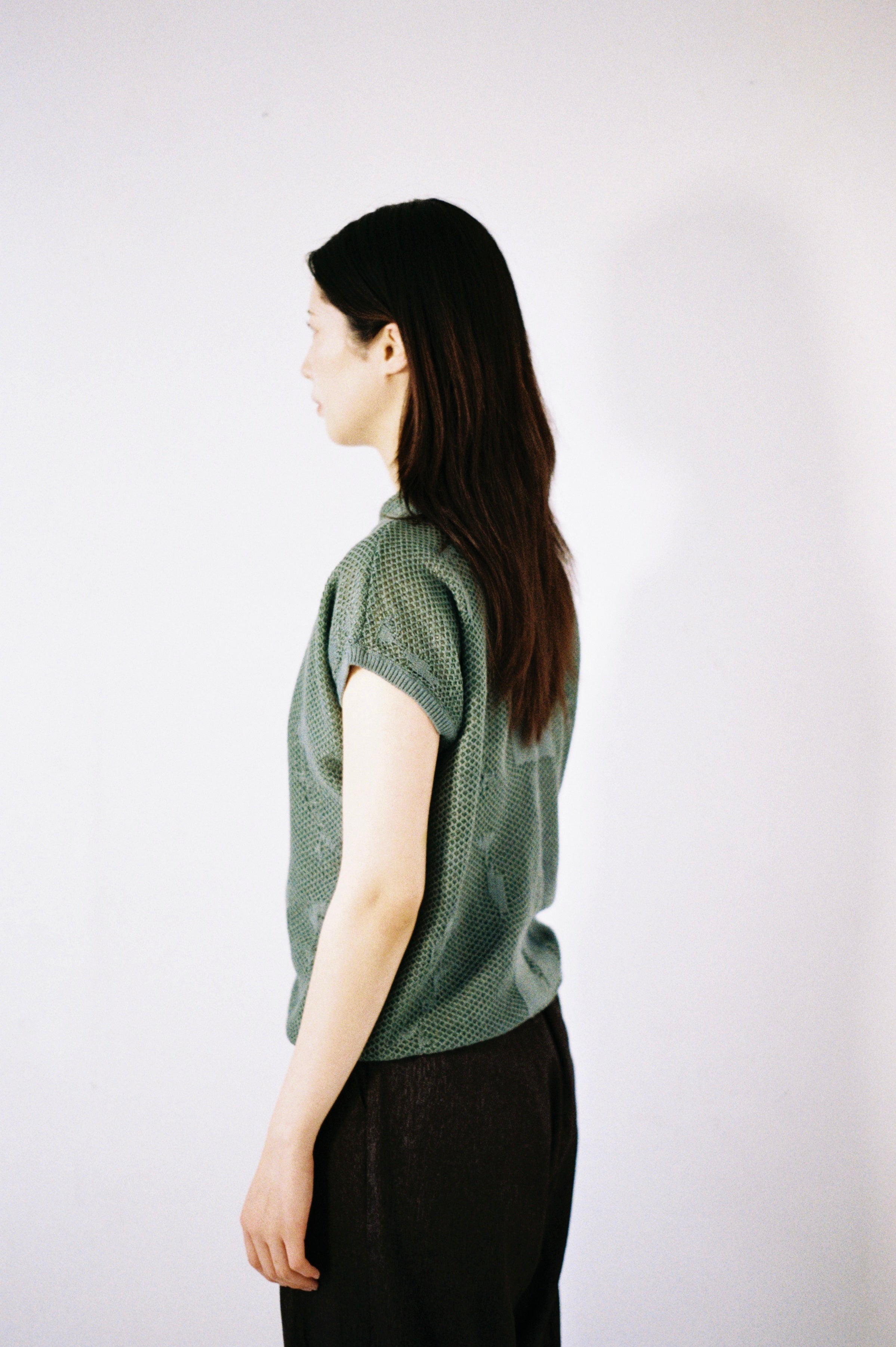 Fauna knit top in green