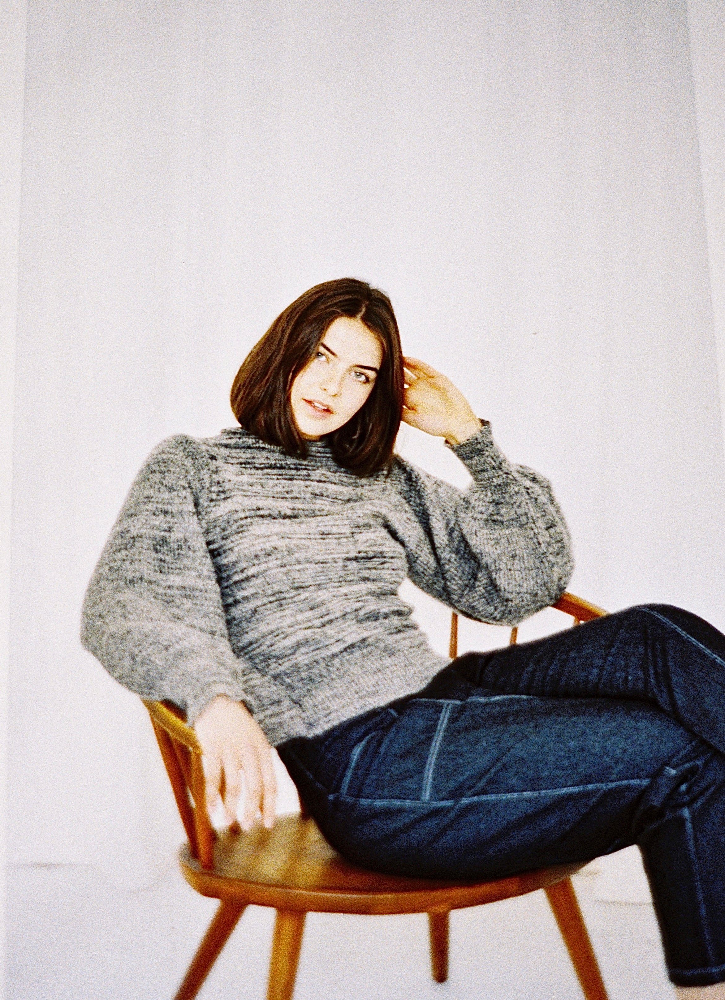 Marble High neck knit