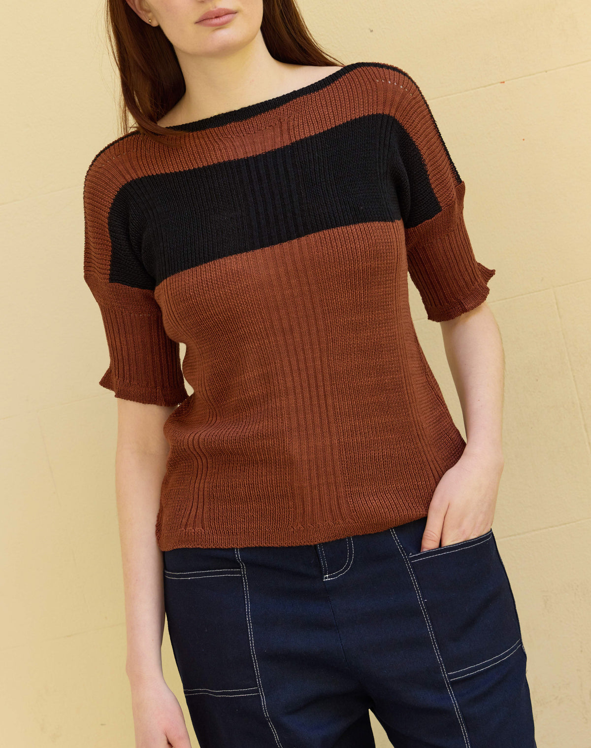 Clay knit top in coco (pre-order)