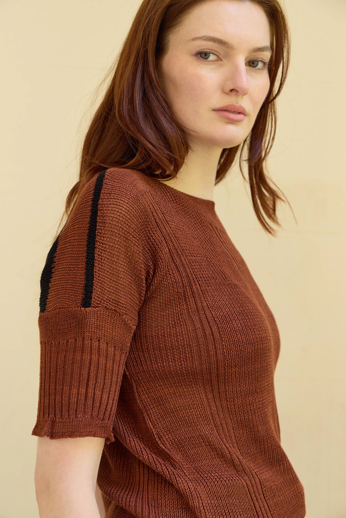 Clay knit top in coco (pre-order)
