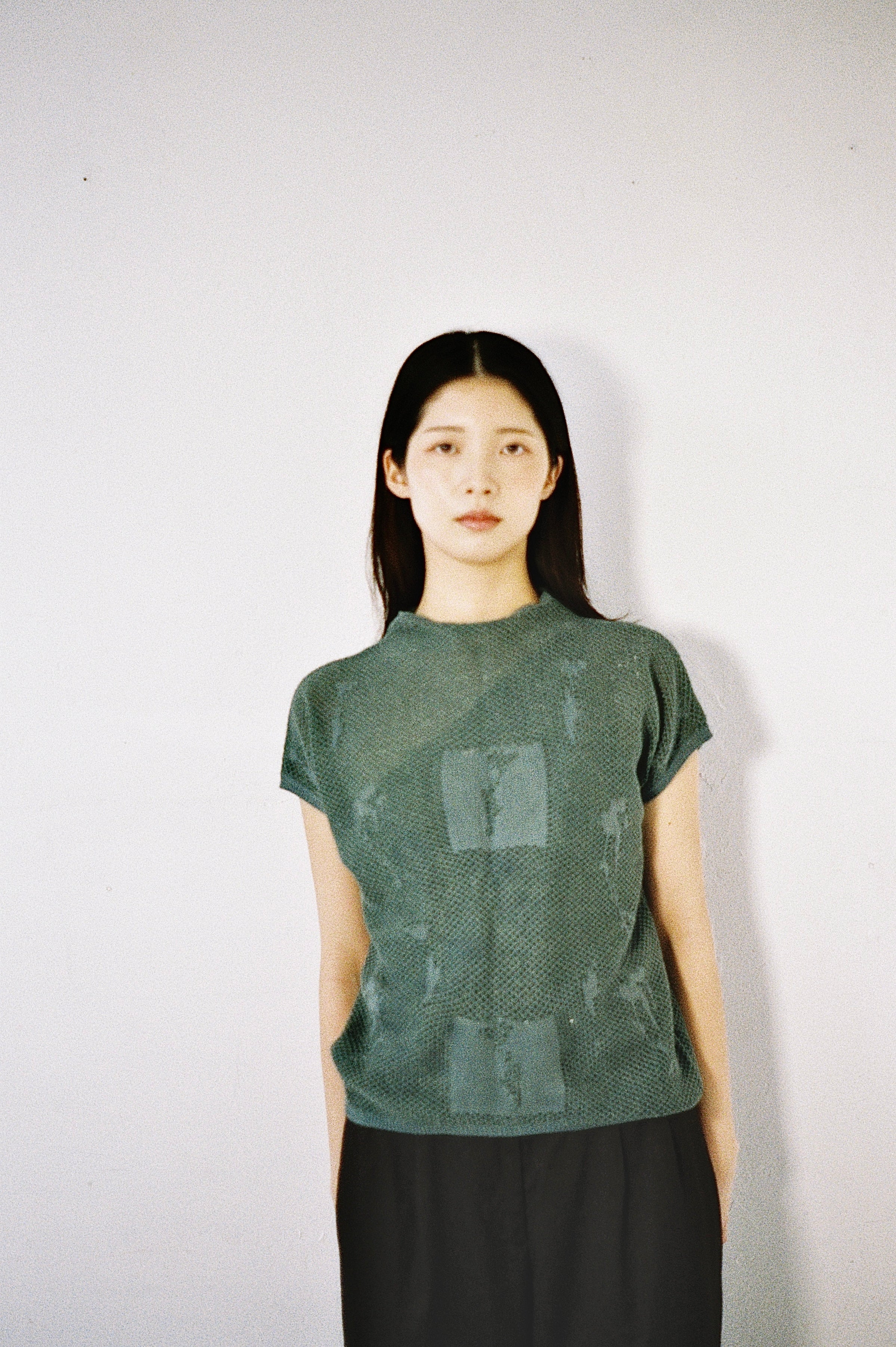 Fauna knit top in green
