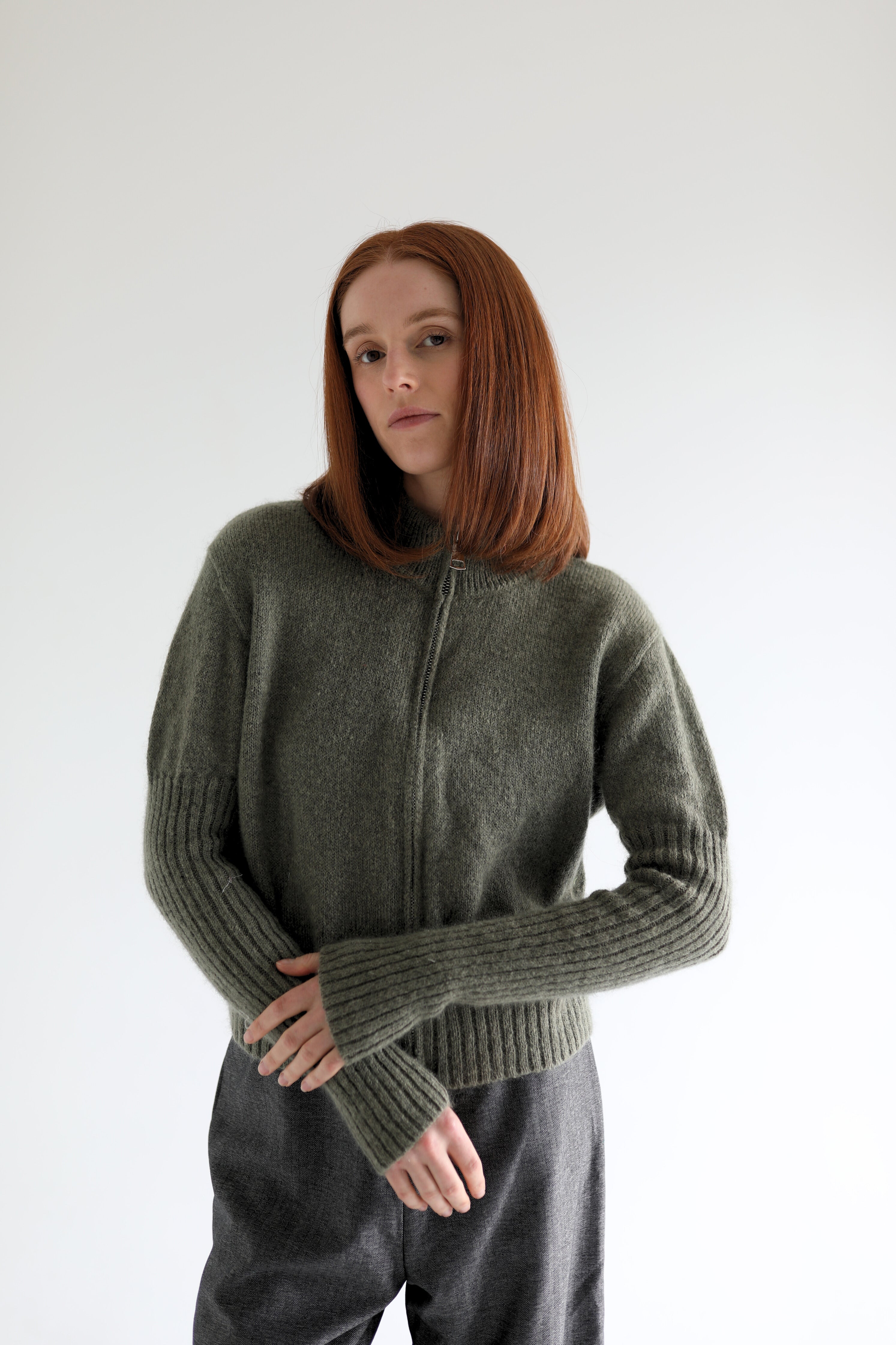 Mila cardigan in pistachio green