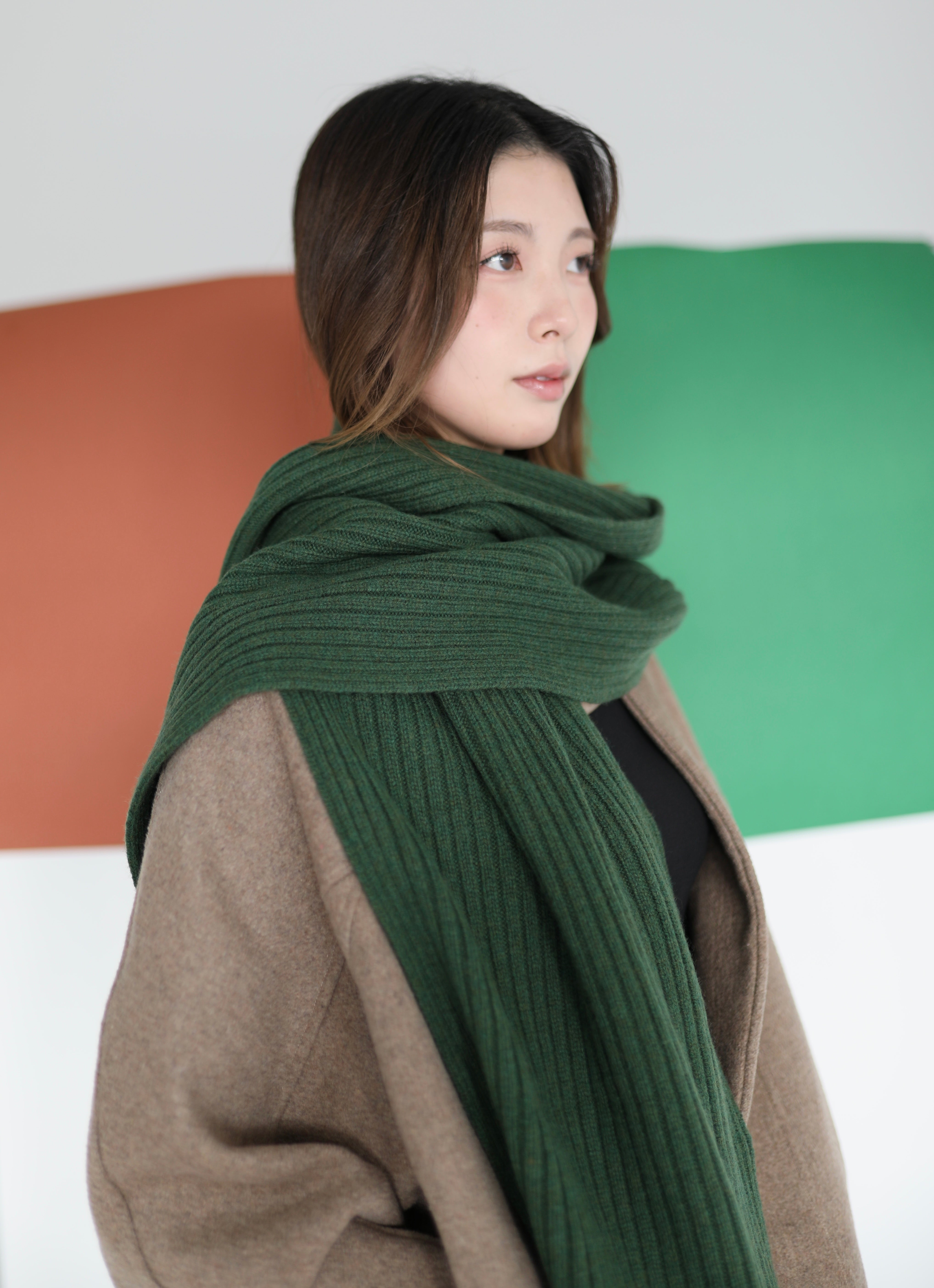 Mila scarf Forest Green