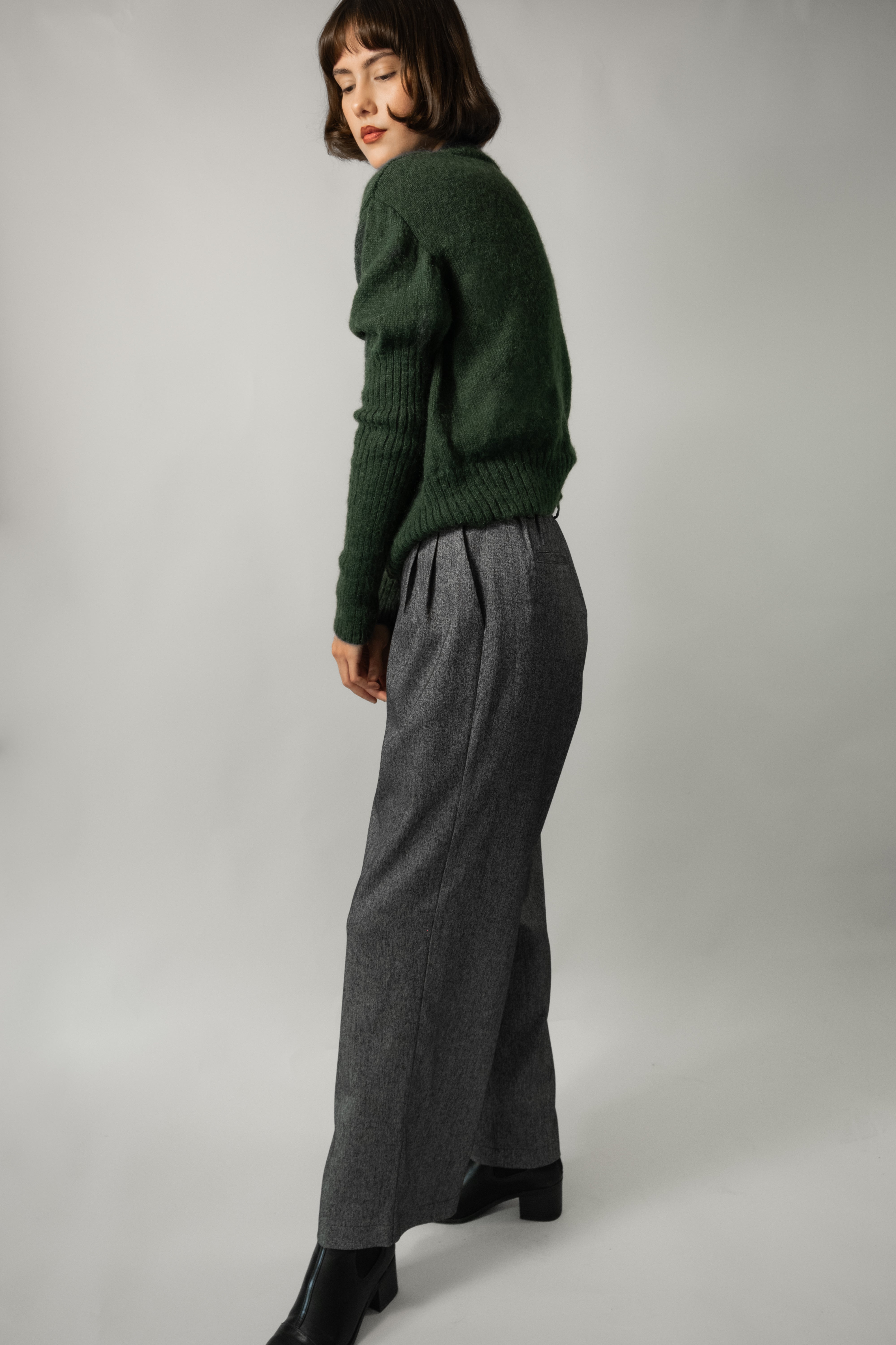 Mila cardigan in Forest Green