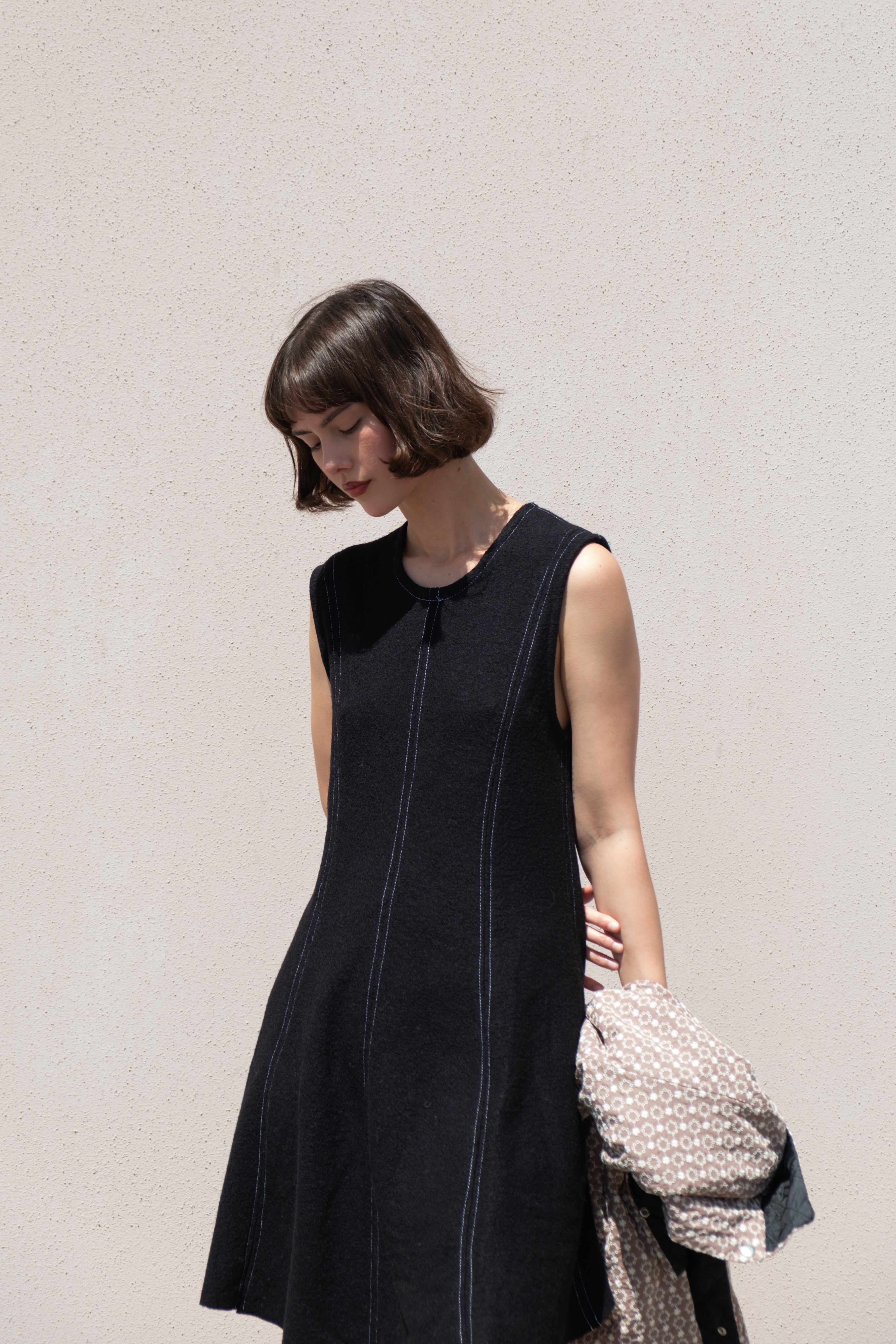 Joni Dress in boiled wool