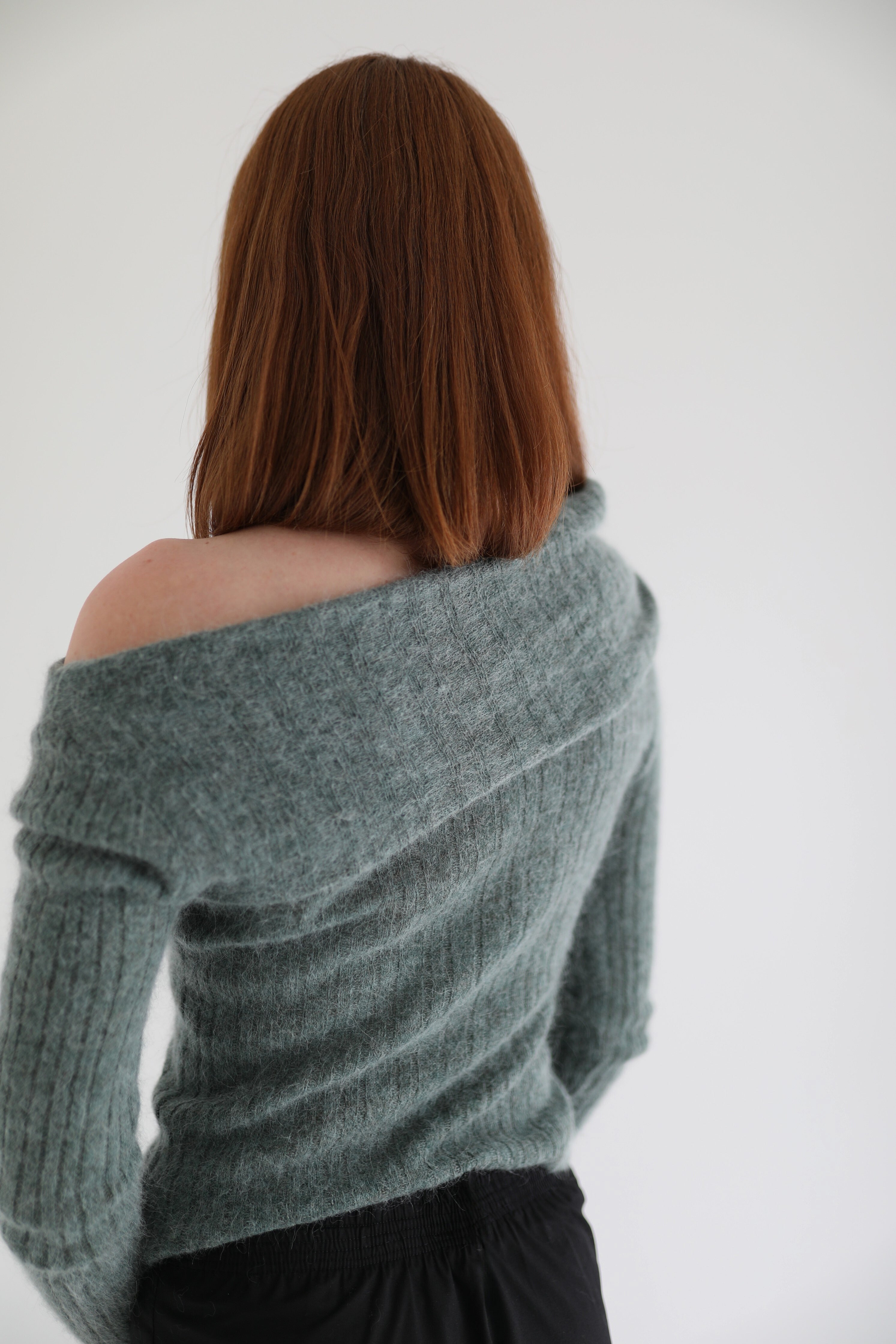 Air Knit Top in forest green