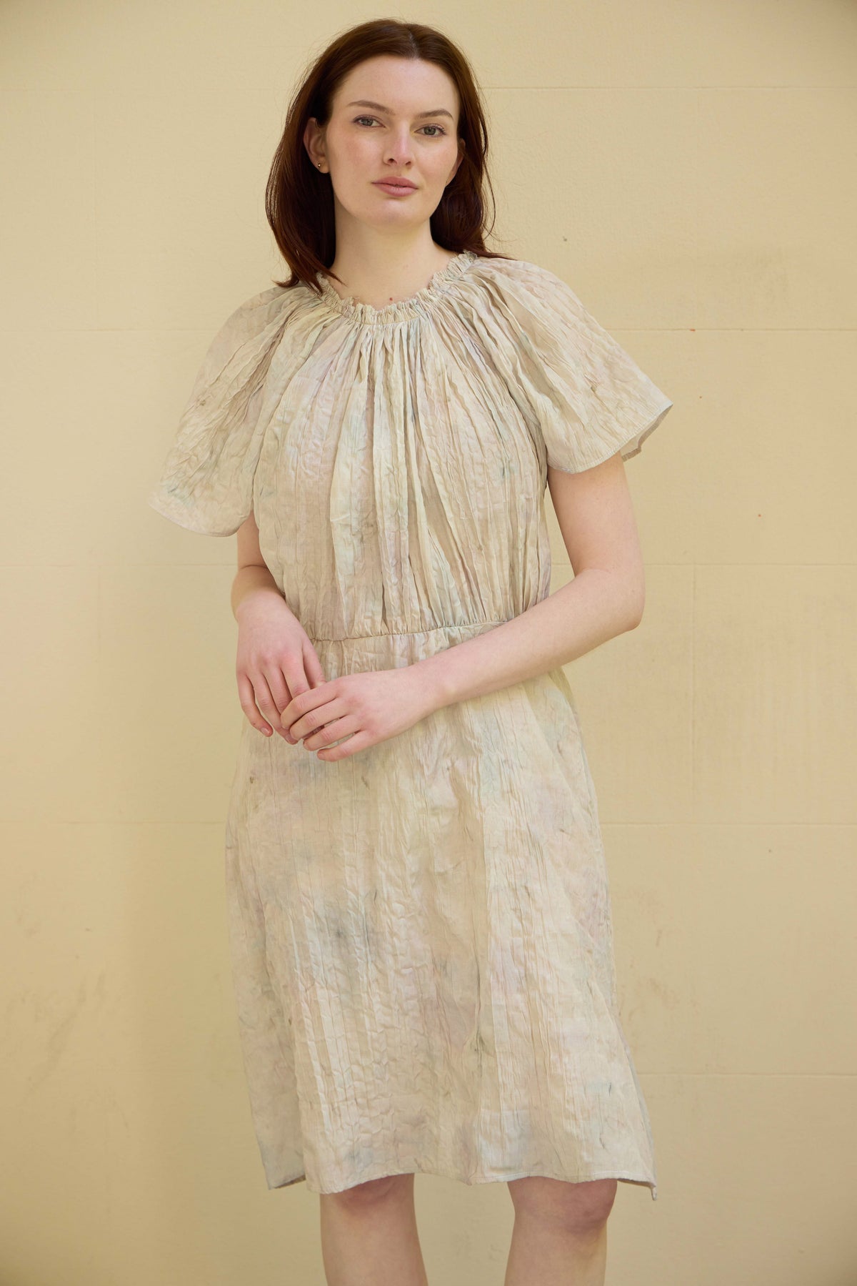 Rosie dress in crushed cotton