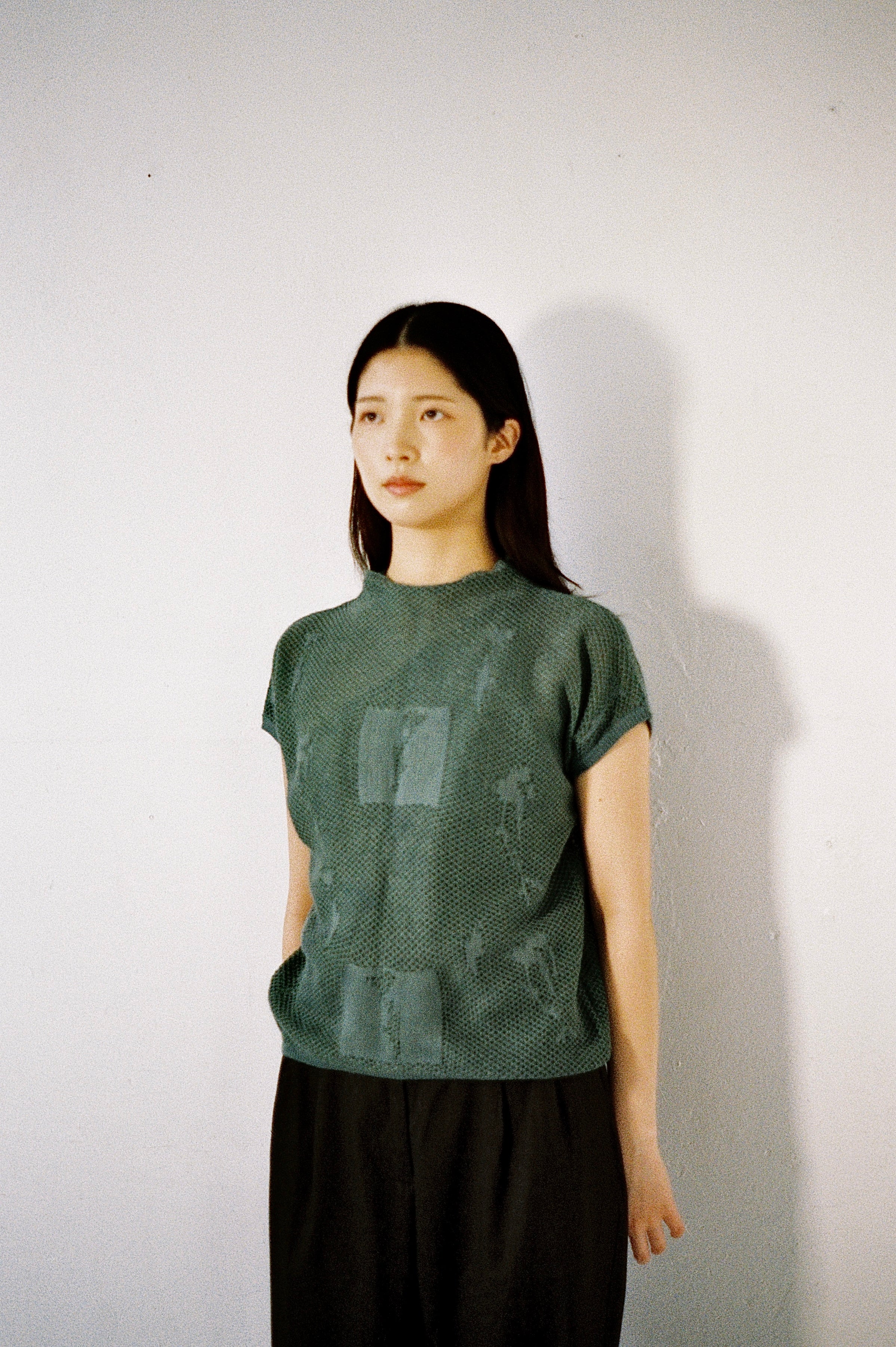 Fauna knit top in green
