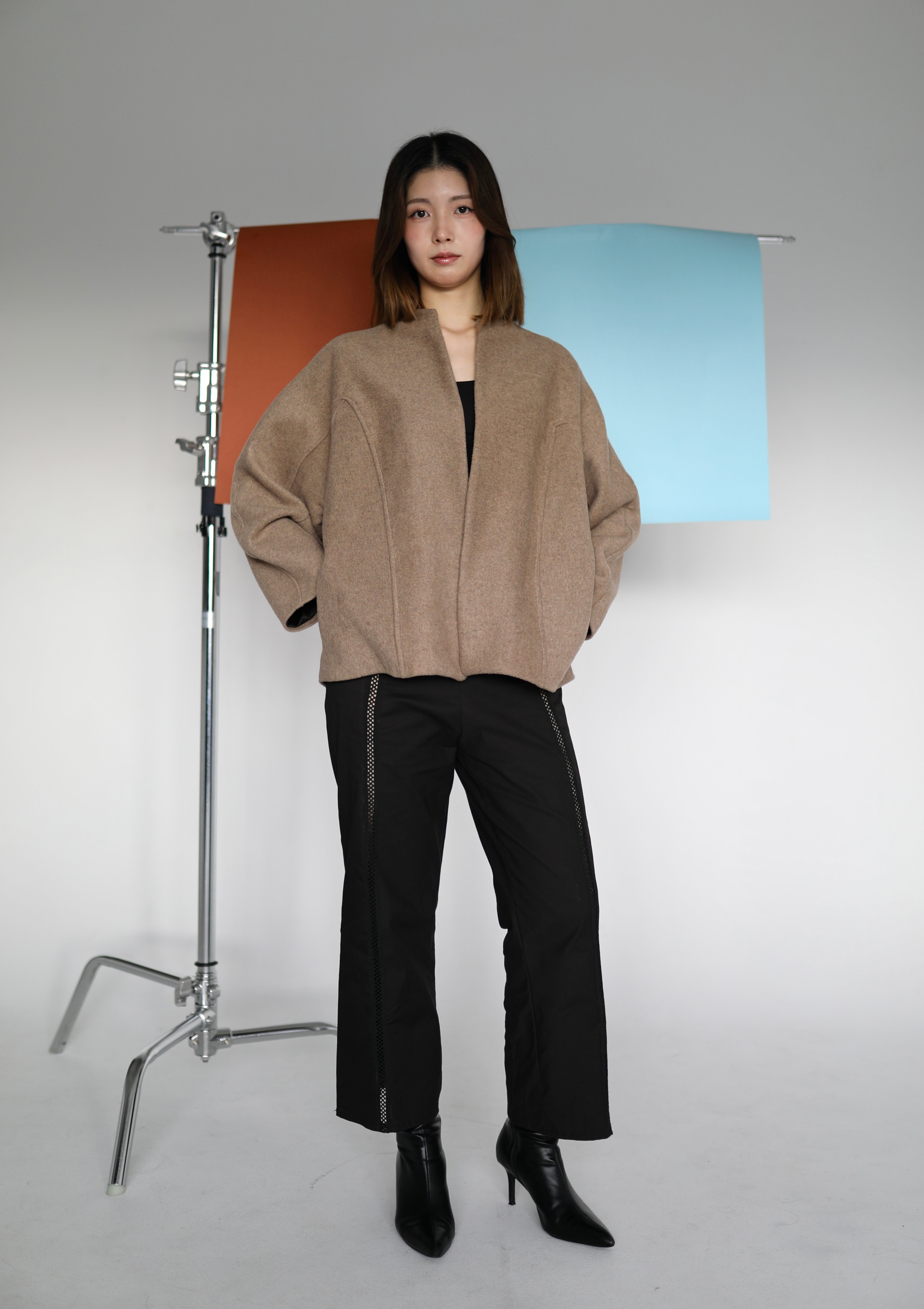 Fenna wool jacket in Oat