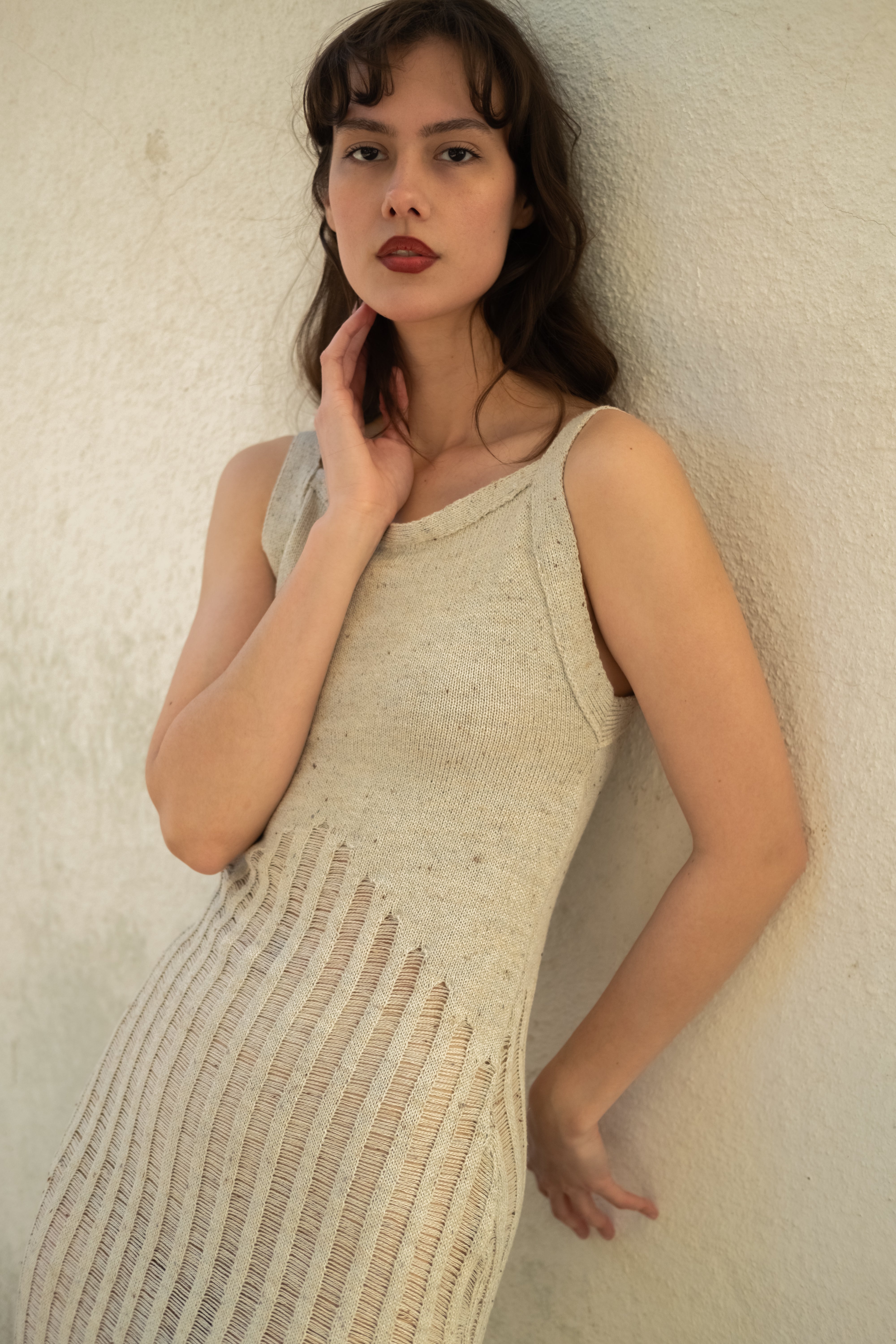 JONI LINEN KNIT DRESS