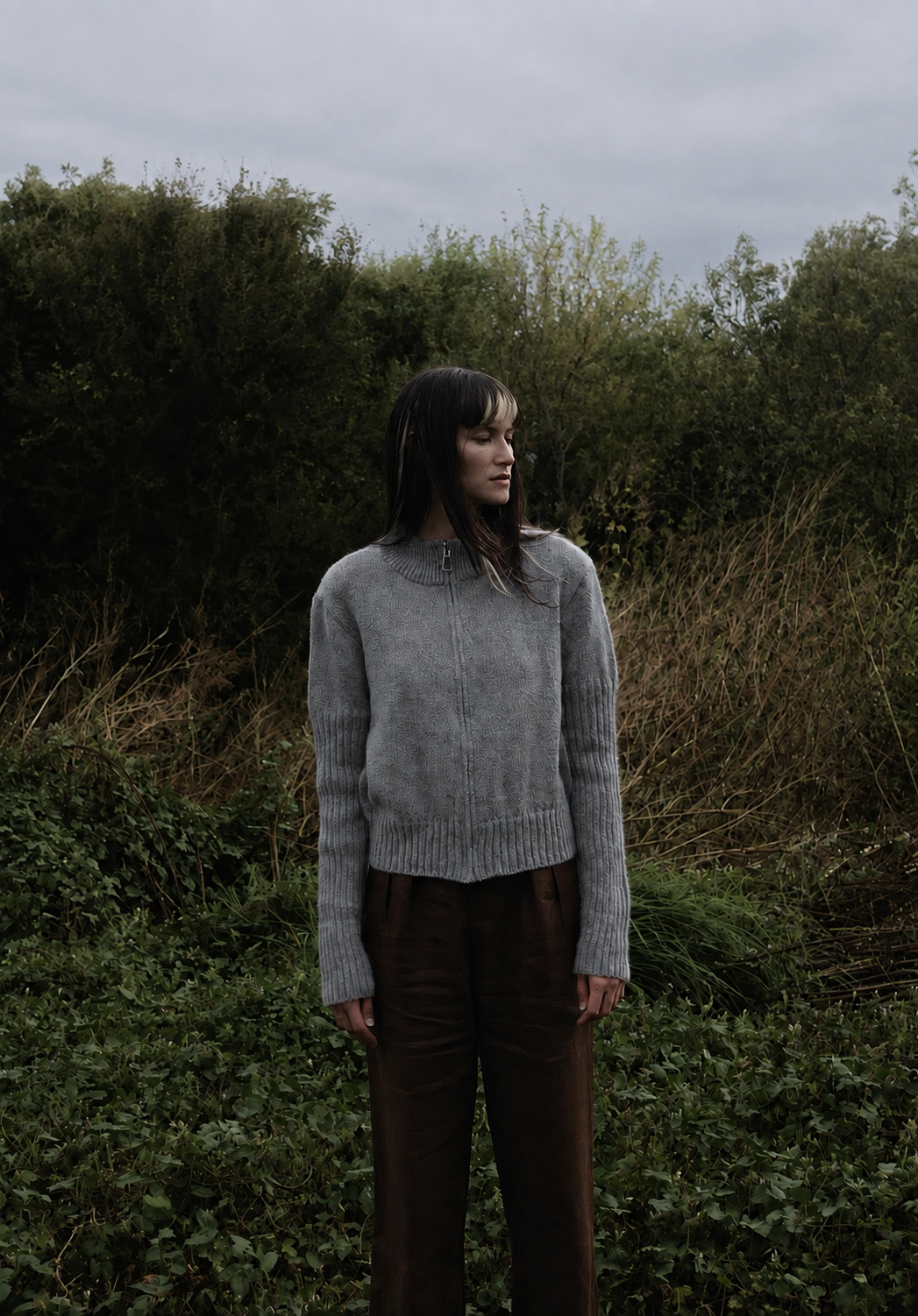 Mila cardigan in Grey