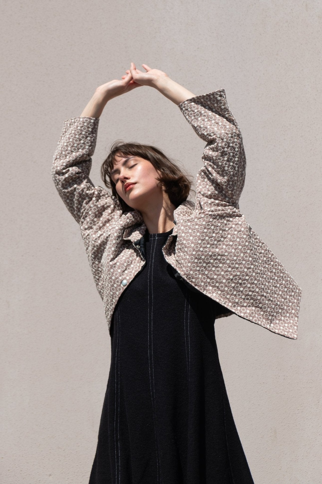 Joni Dress in boiled wool