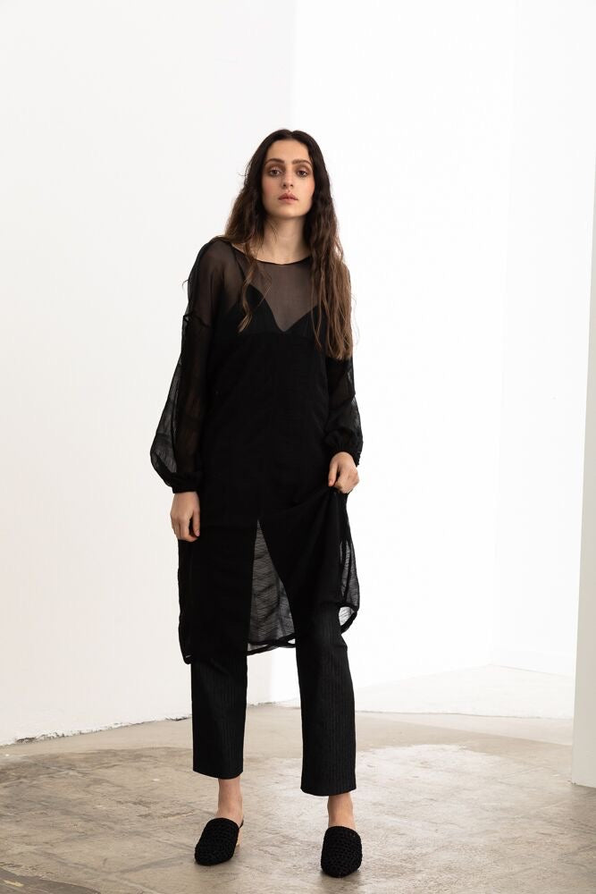 Lotus sheer dress