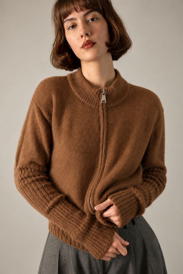 Mila cardigan in caramel