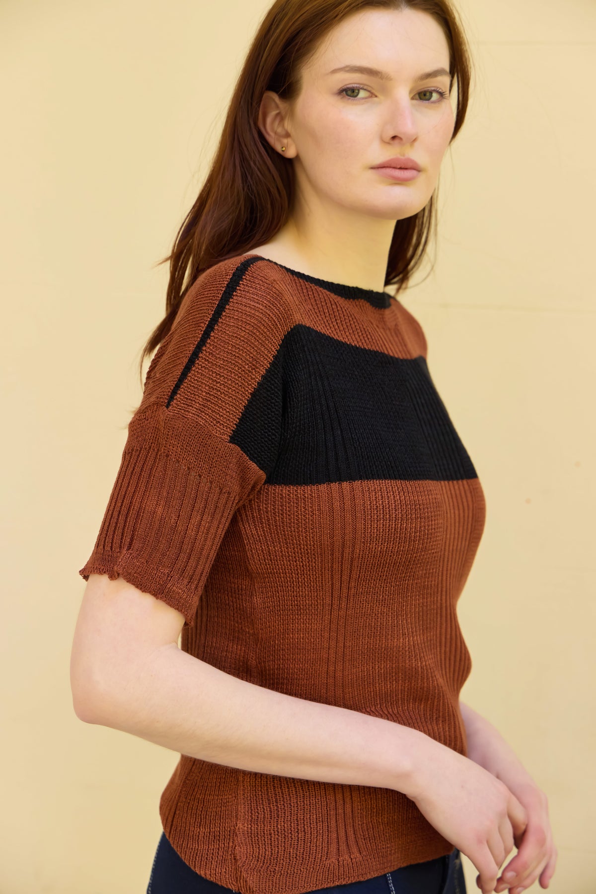 Clay knit top in coco (pre-order)