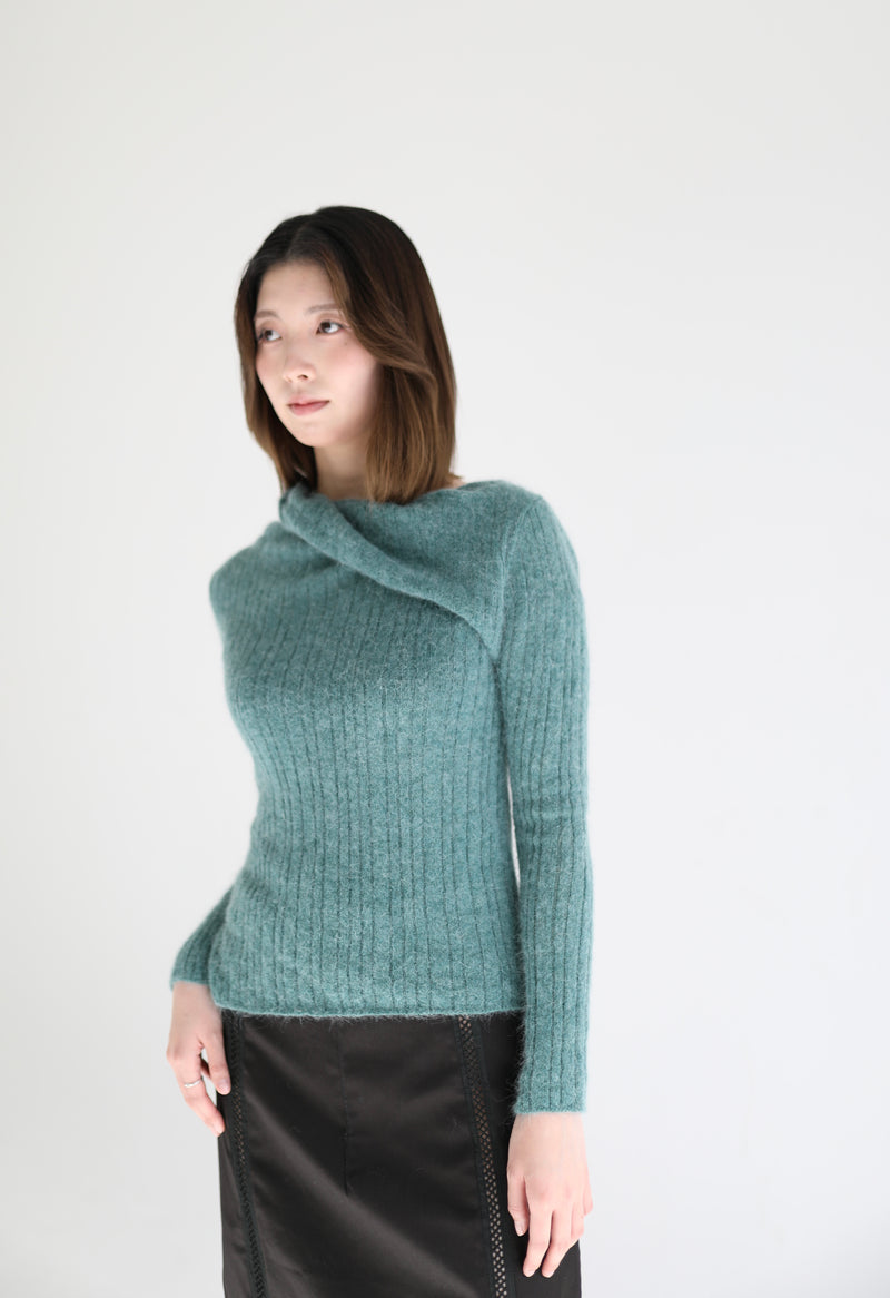 Air Knit Top in Green