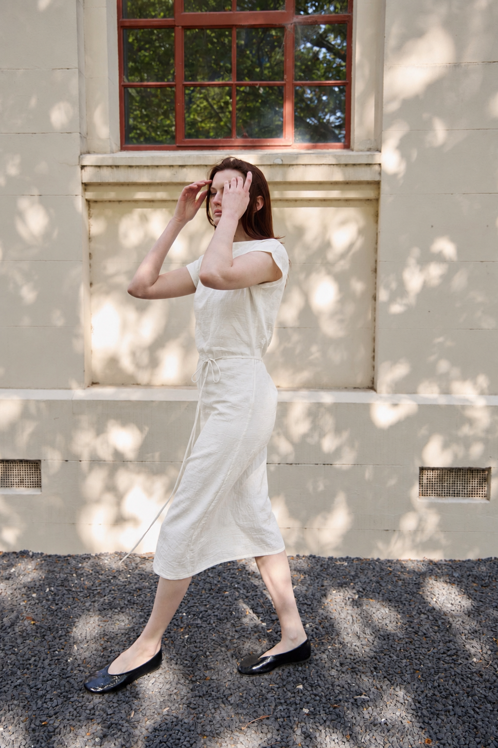 Rema dress in crushed cotton