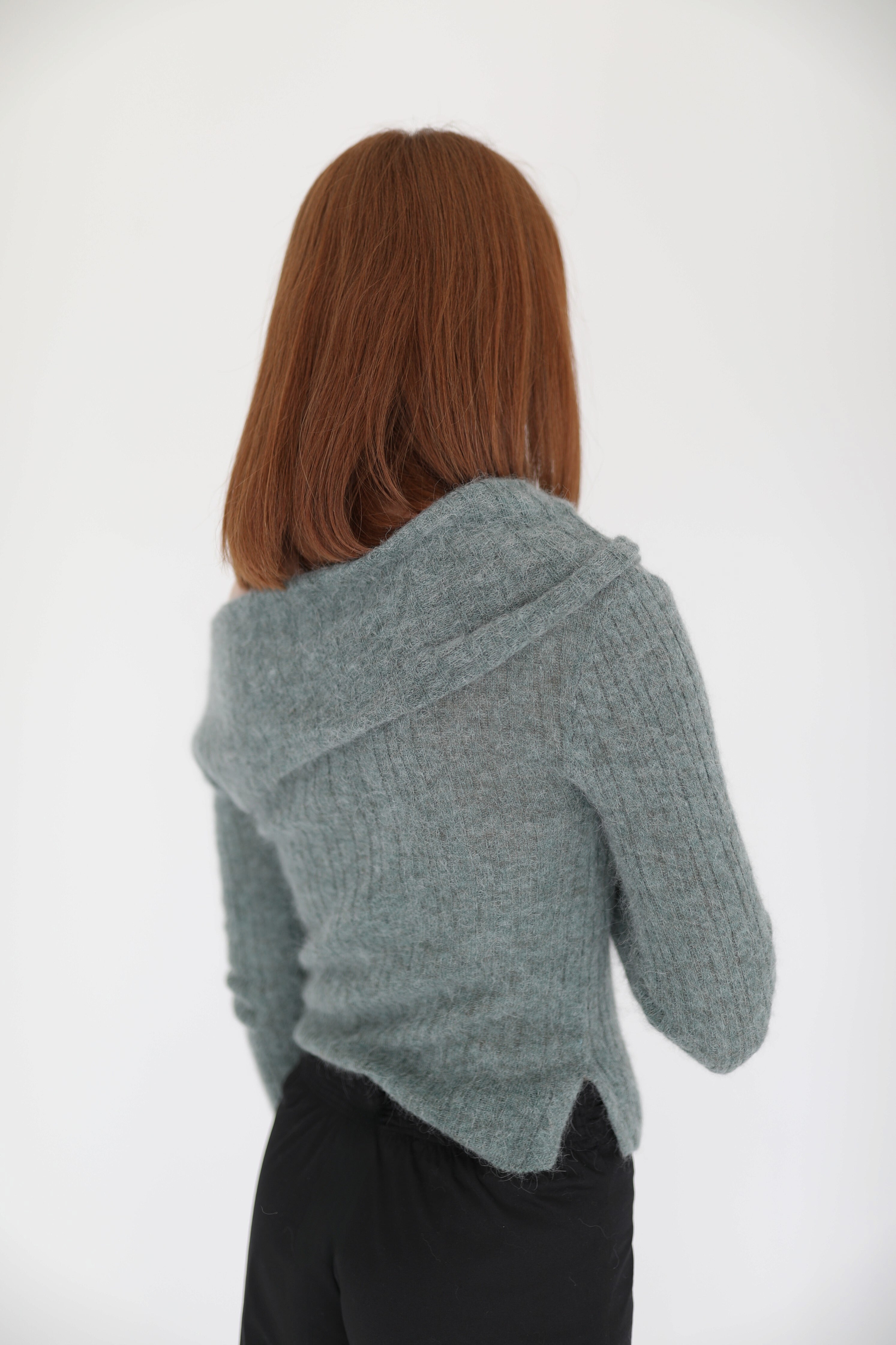 Air Knit Top in forest green