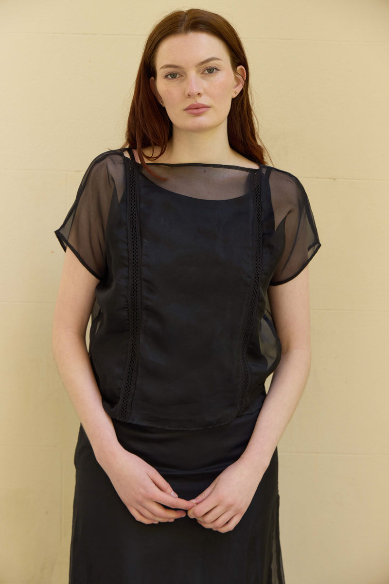 Rema organza top