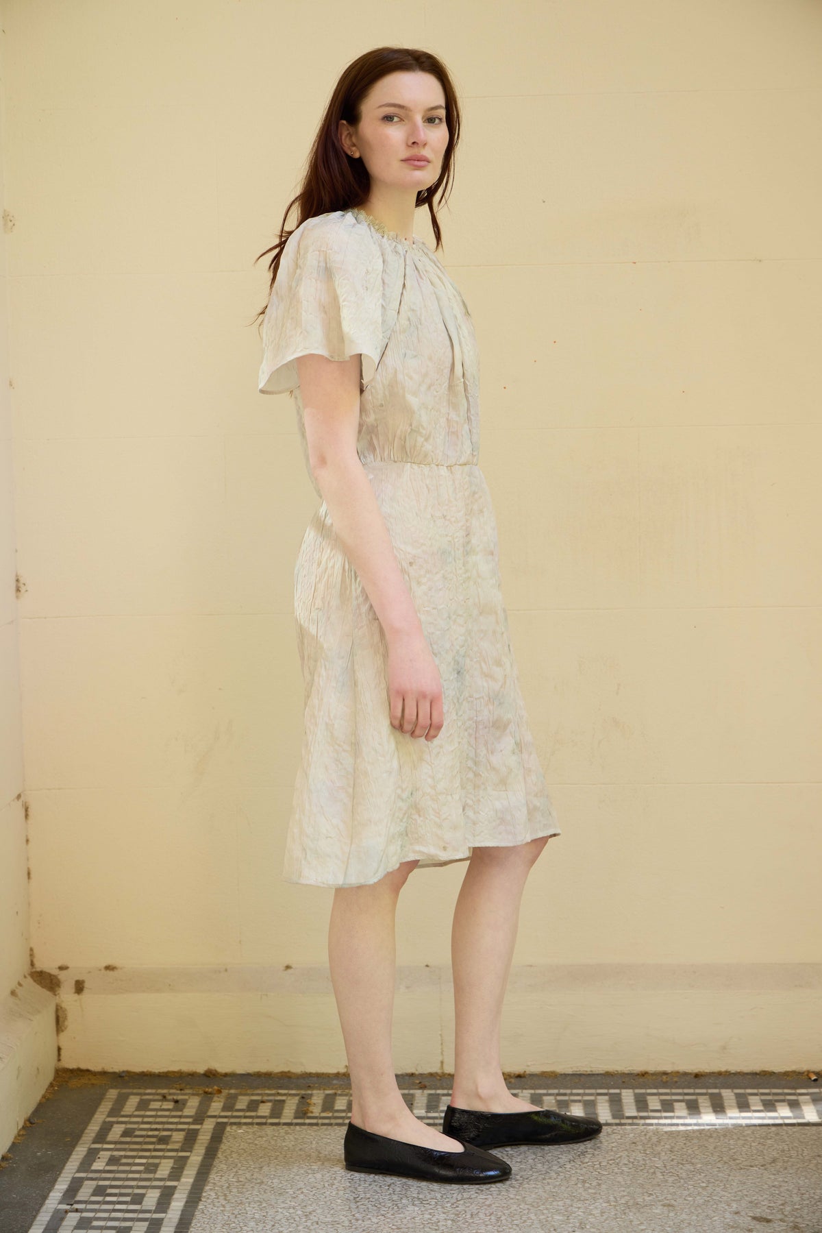 Rosie dress in crushed cotton