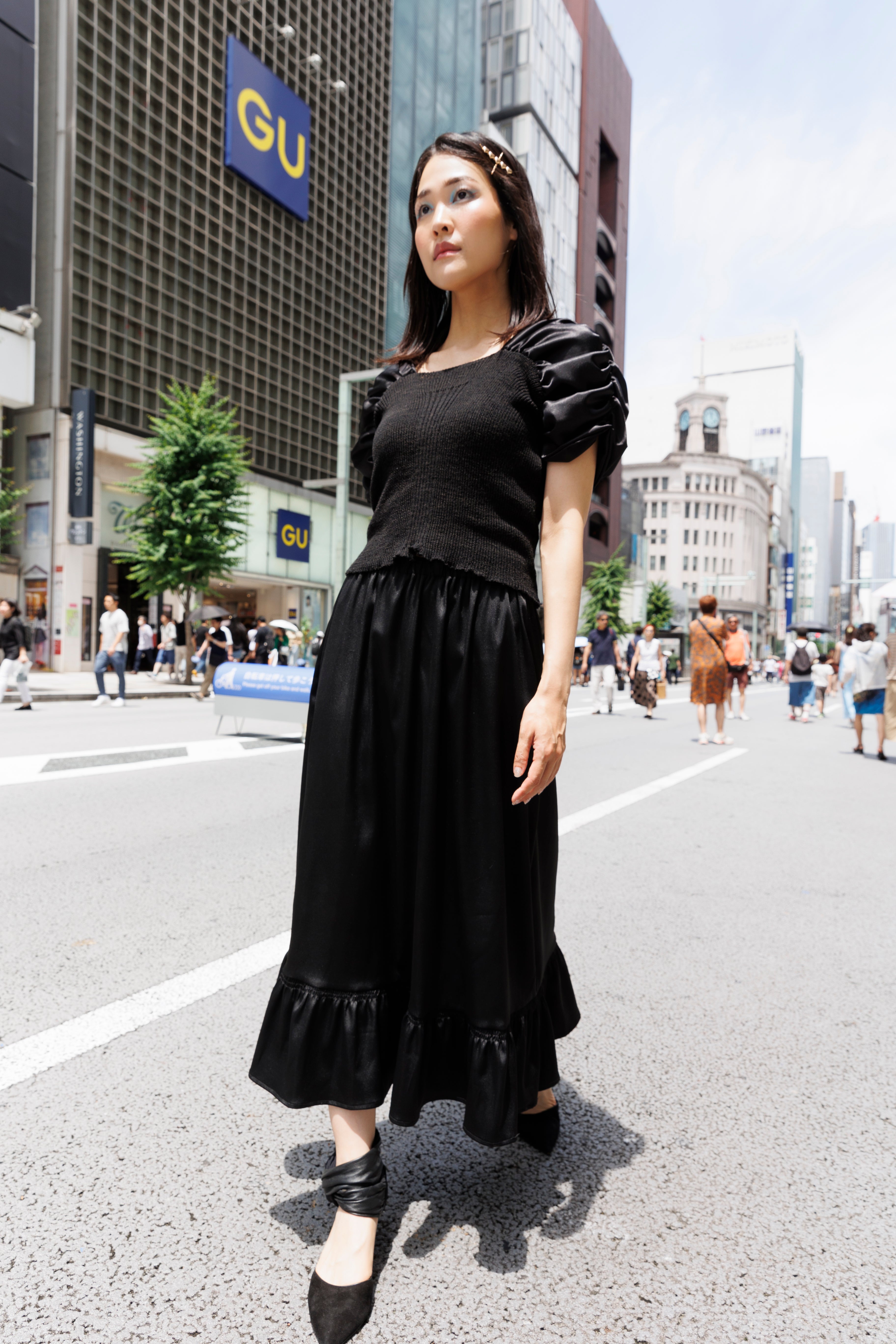 Stella skirt in Satin