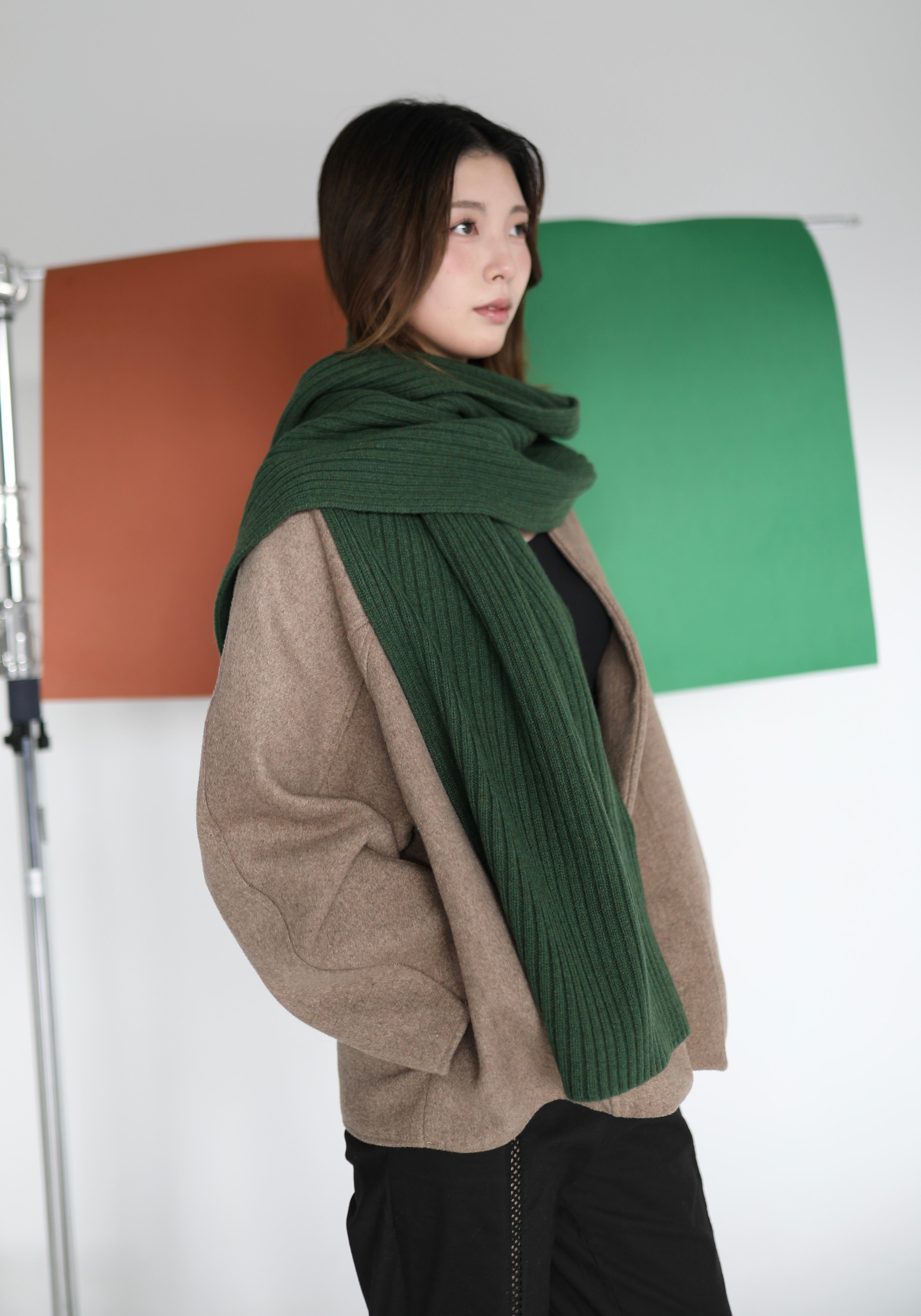 Mila scarf Forest Green
