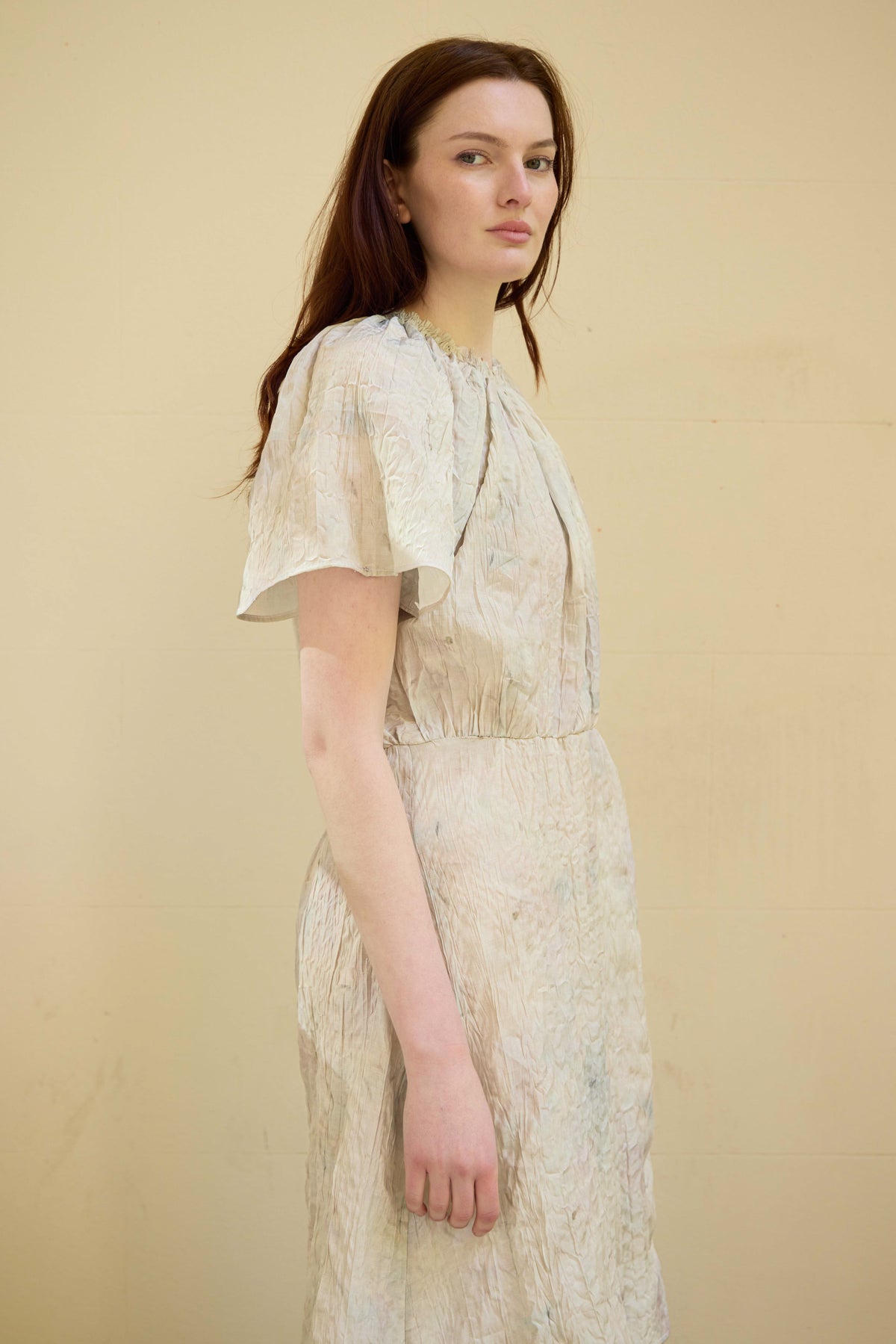 Rosie dress in crushed cotton