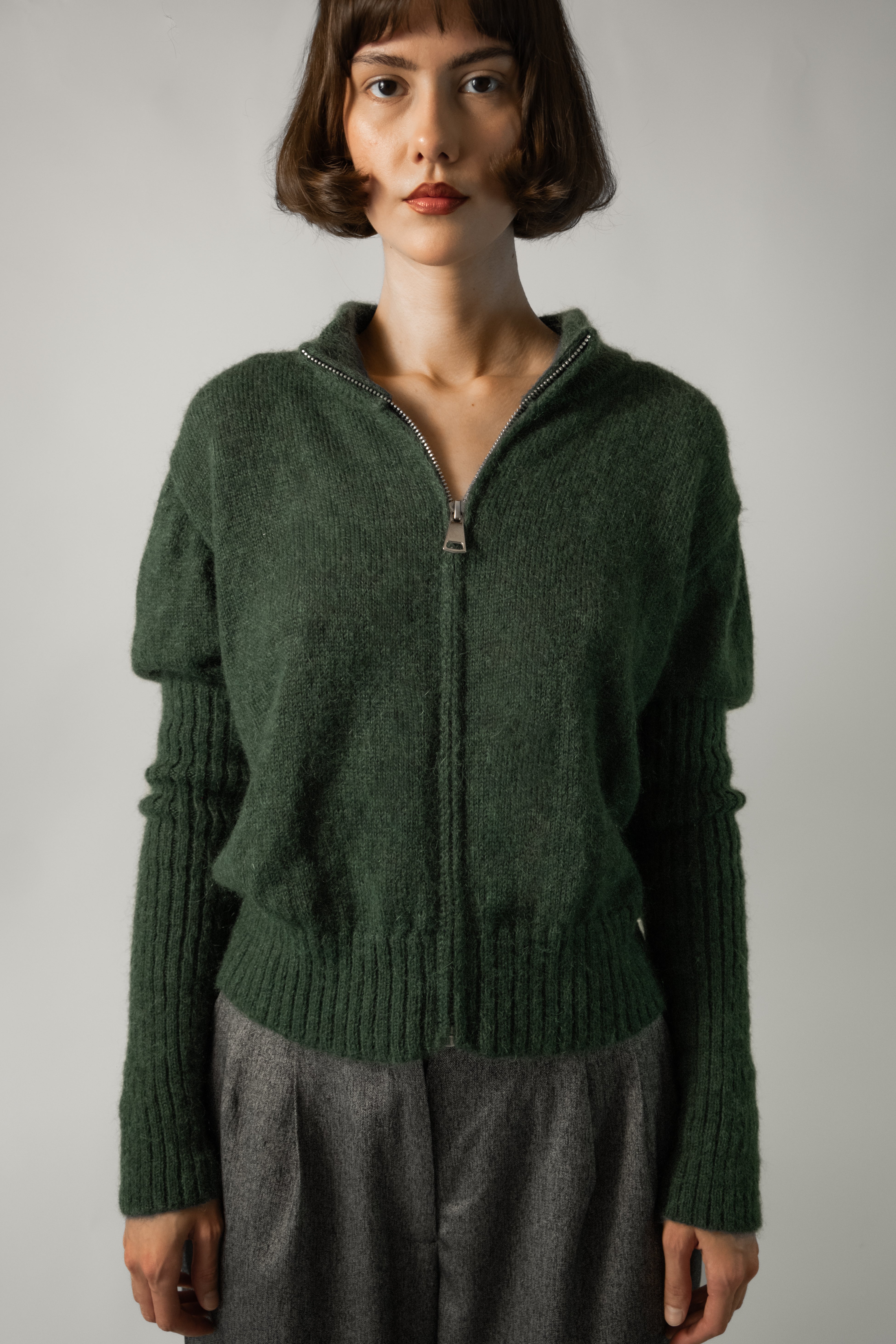 Mila cardigan forest green