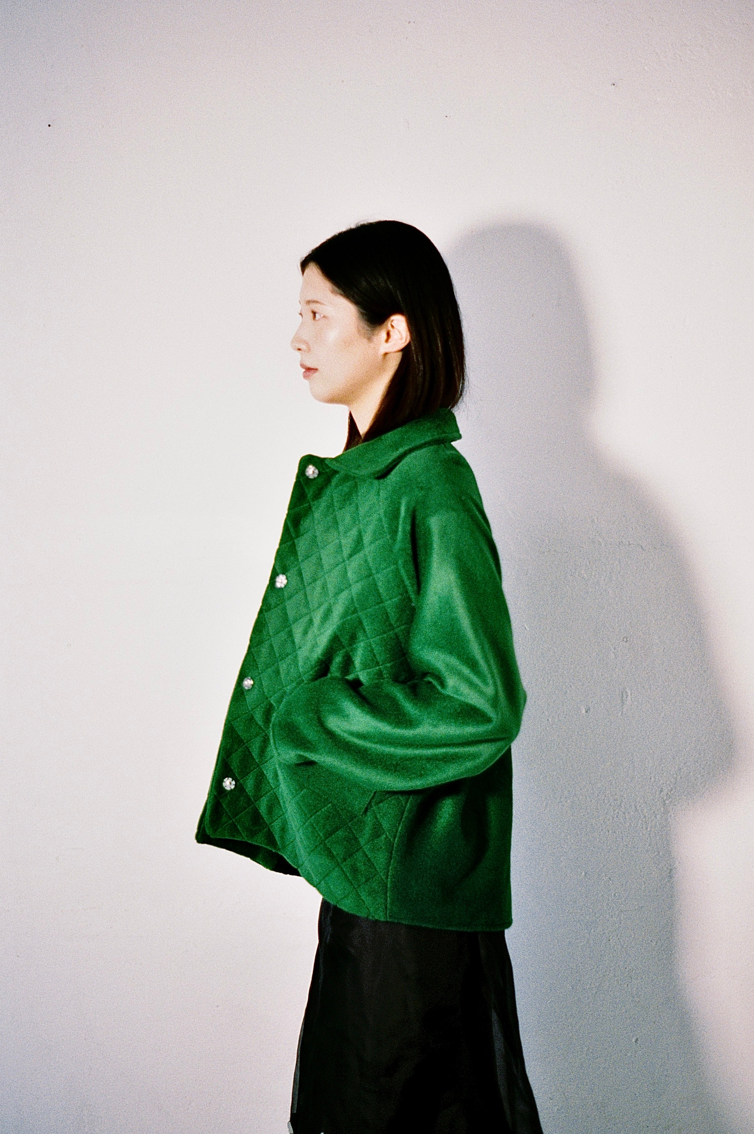 Pollon jacket in Green Wool