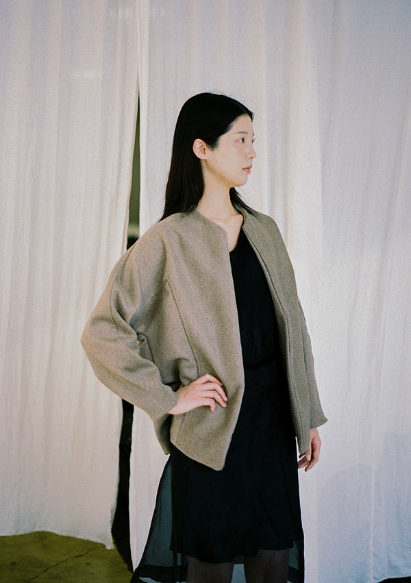 Fenna wool jacket in Oat