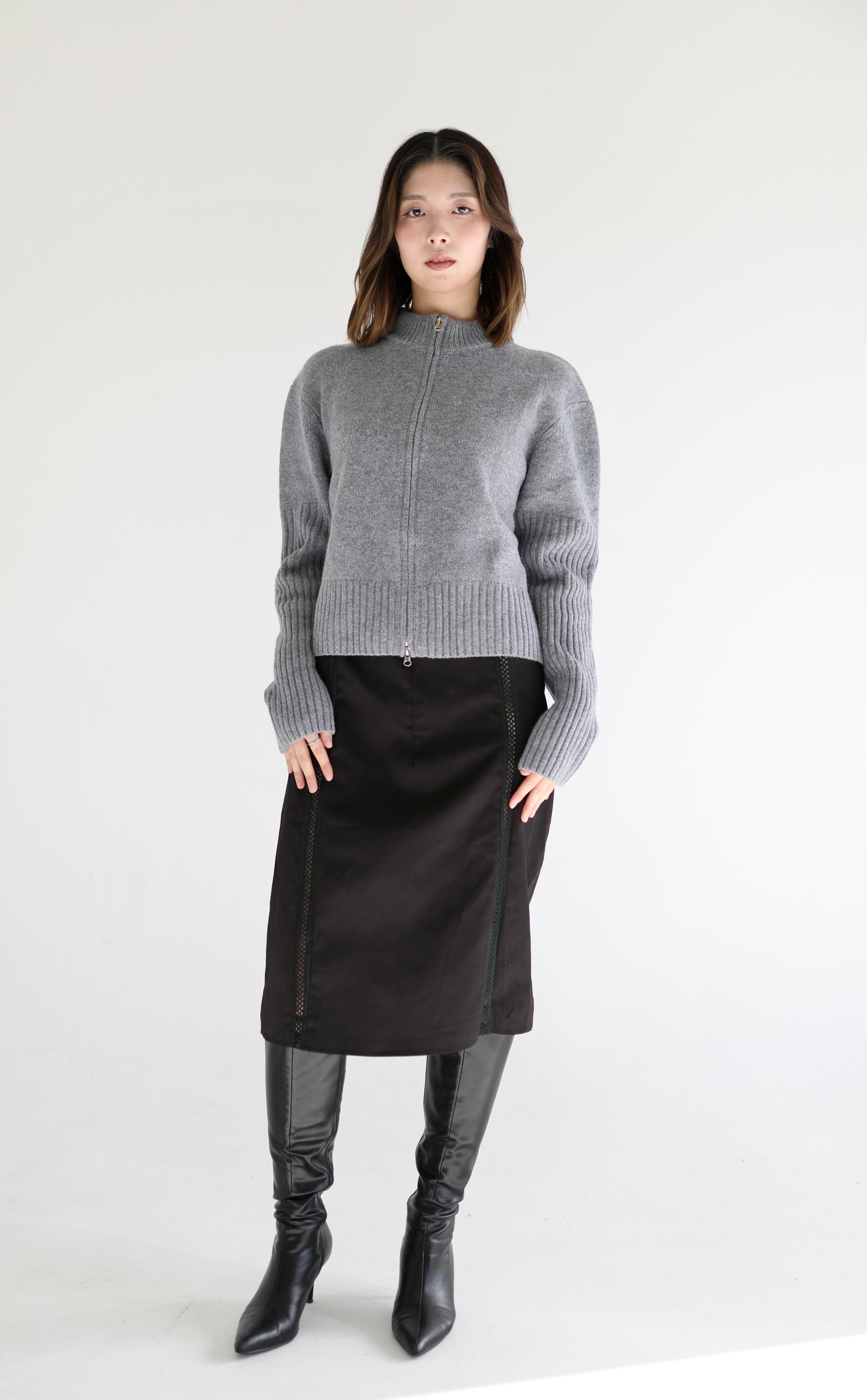 Mila cardigan in Grey