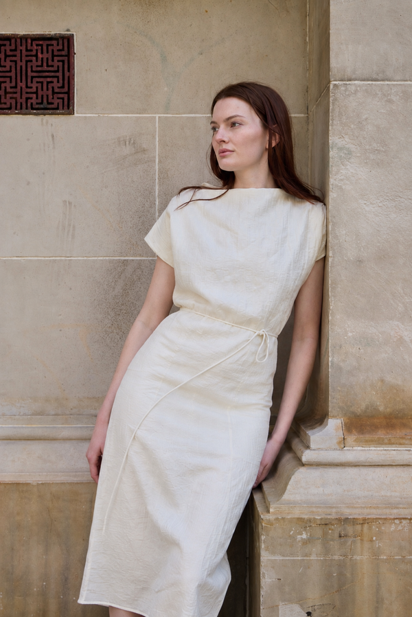 Rema dress in crushed cotton