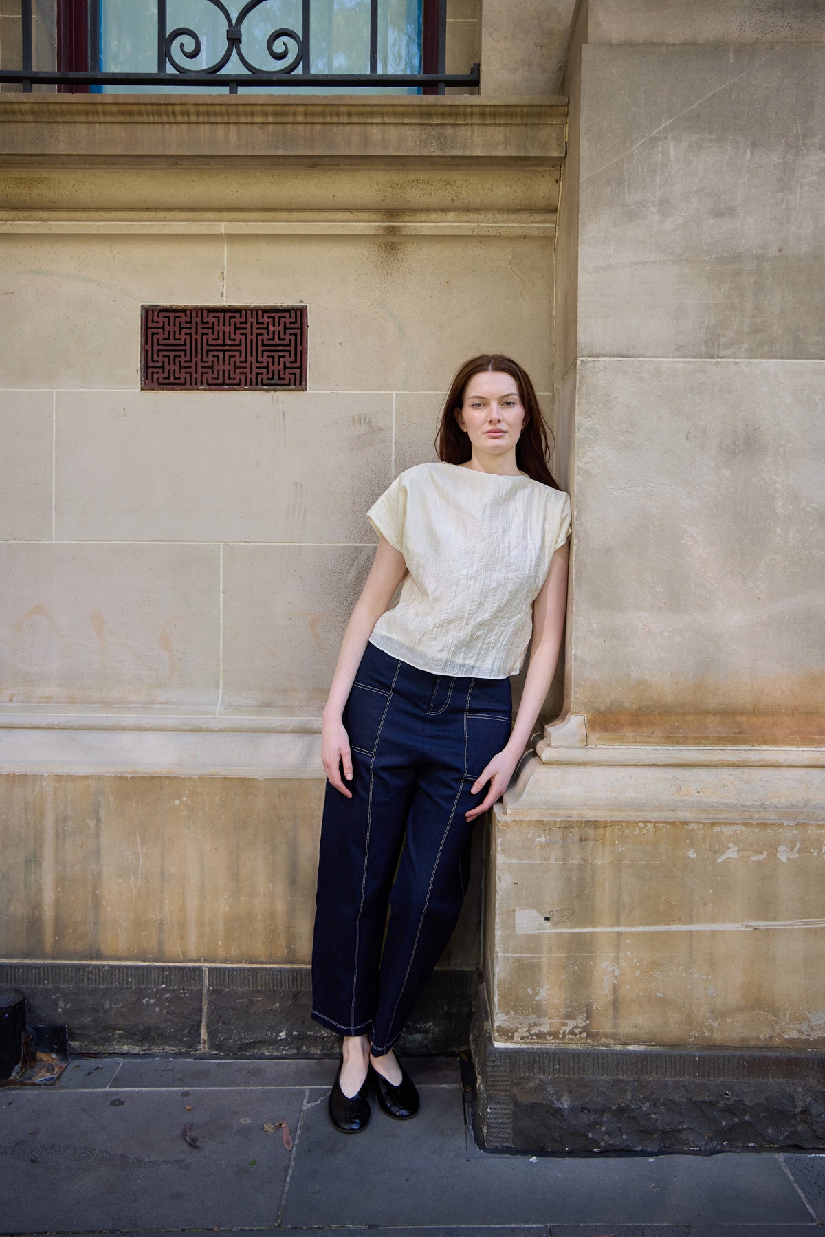 Rema crushed cotton top