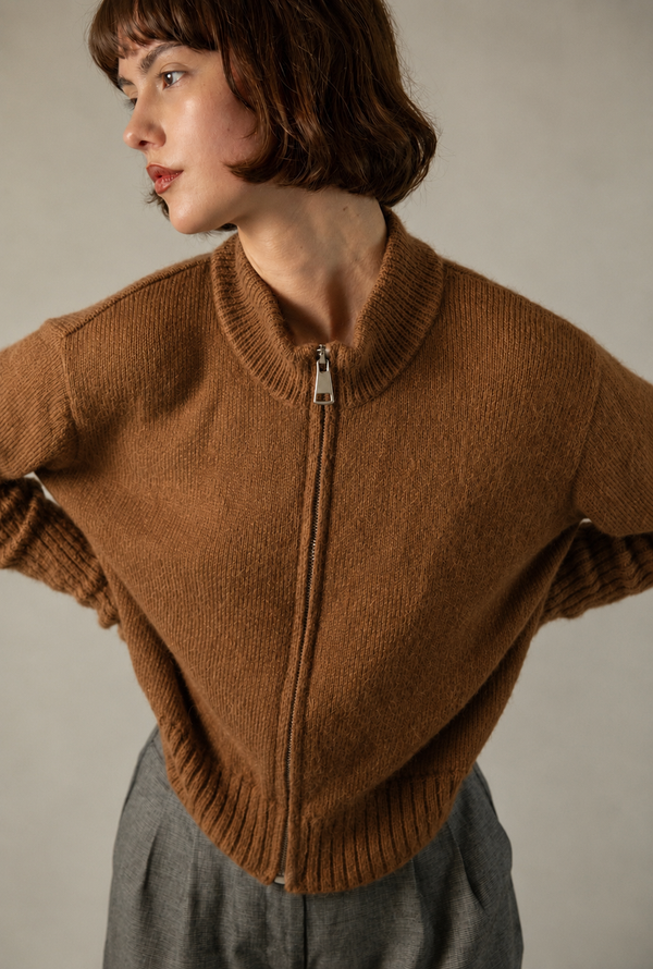 Mila cardigan in caramel