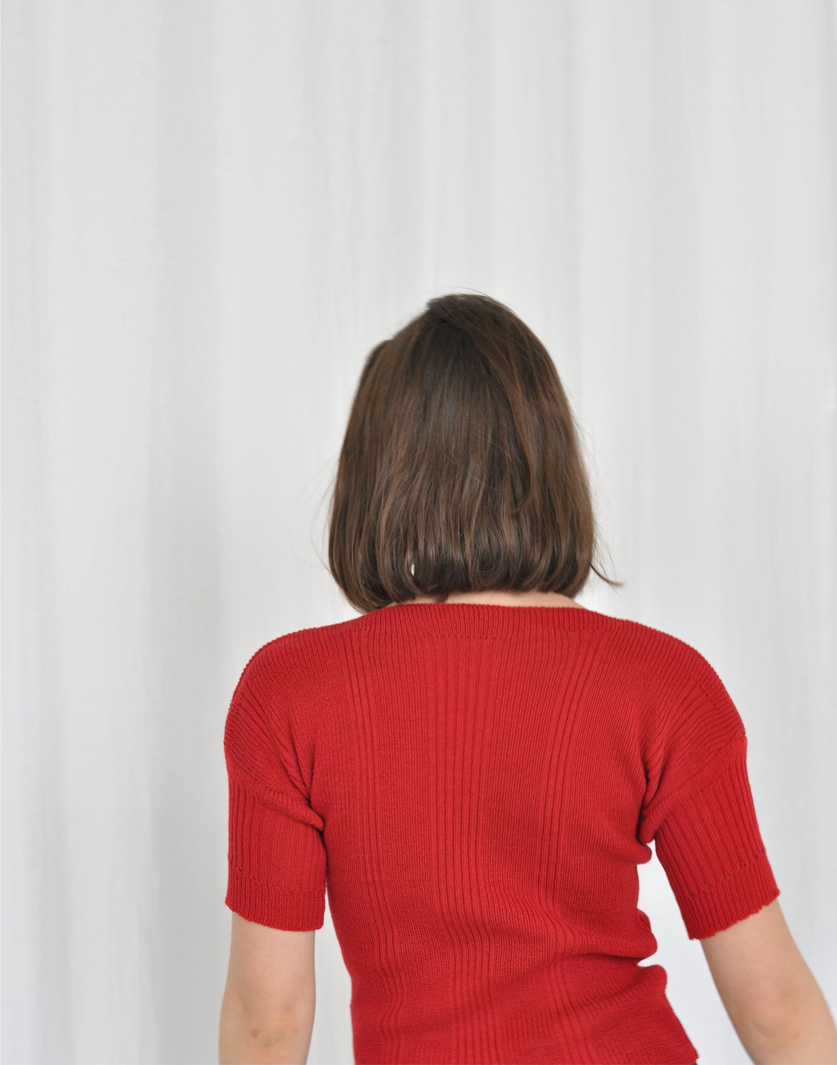 Clay knit top in Rose