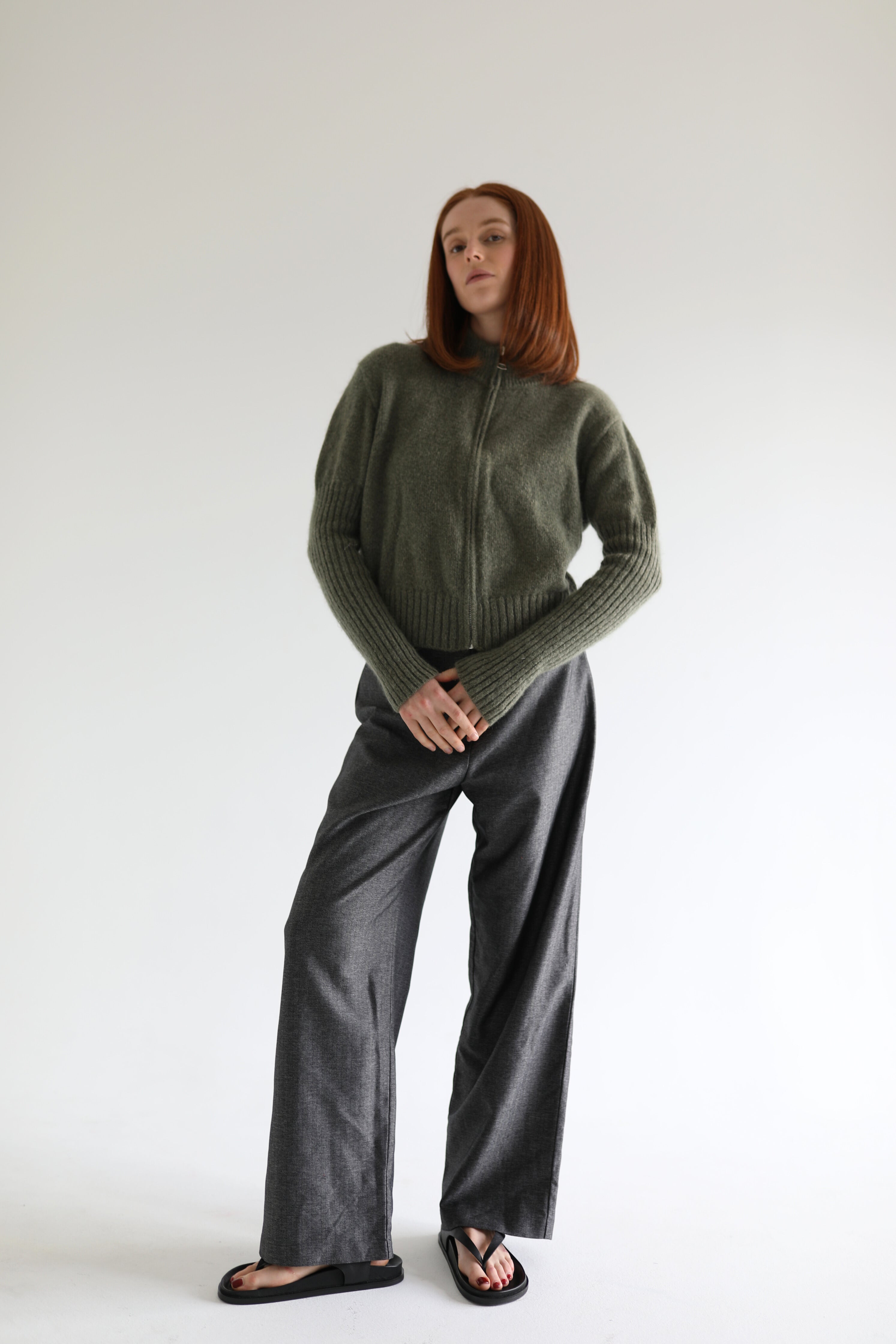Mila cardigan in pistachio green