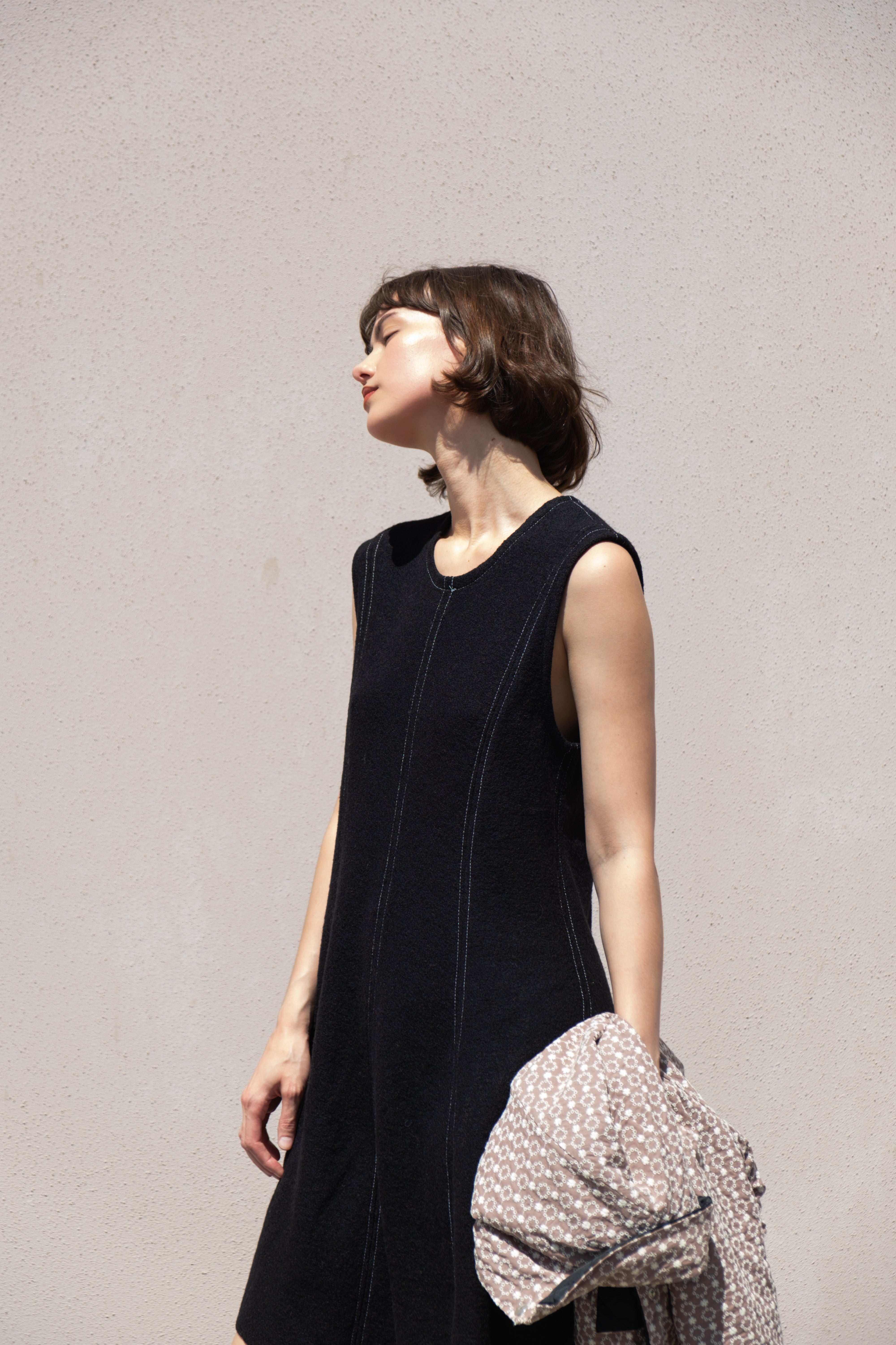 Joni Dress in boiled wool