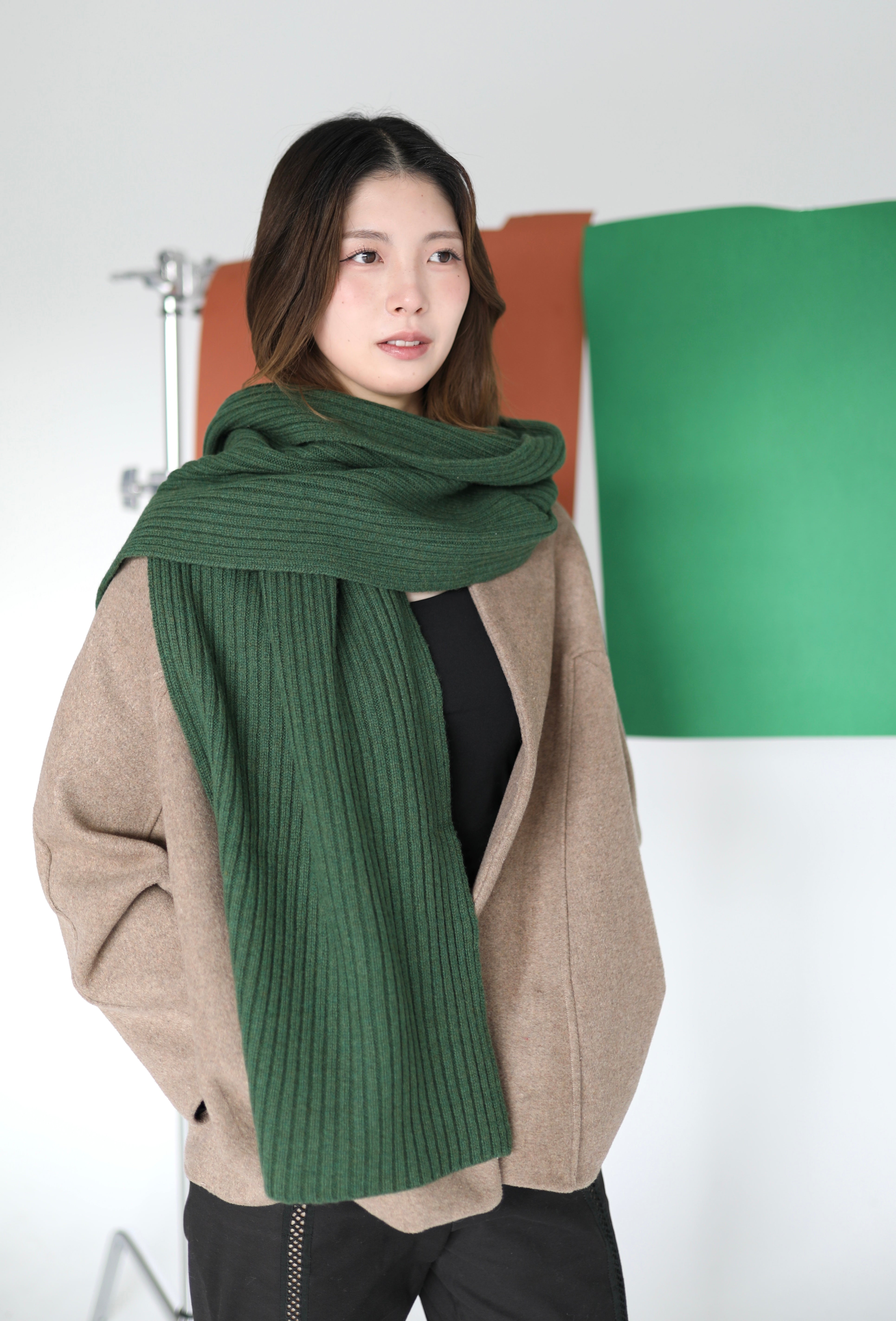 Mila scarf Forest Green