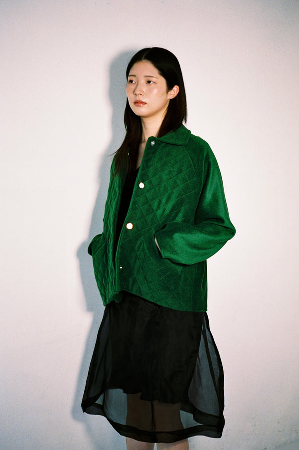 Pollon jacket in Green Wool