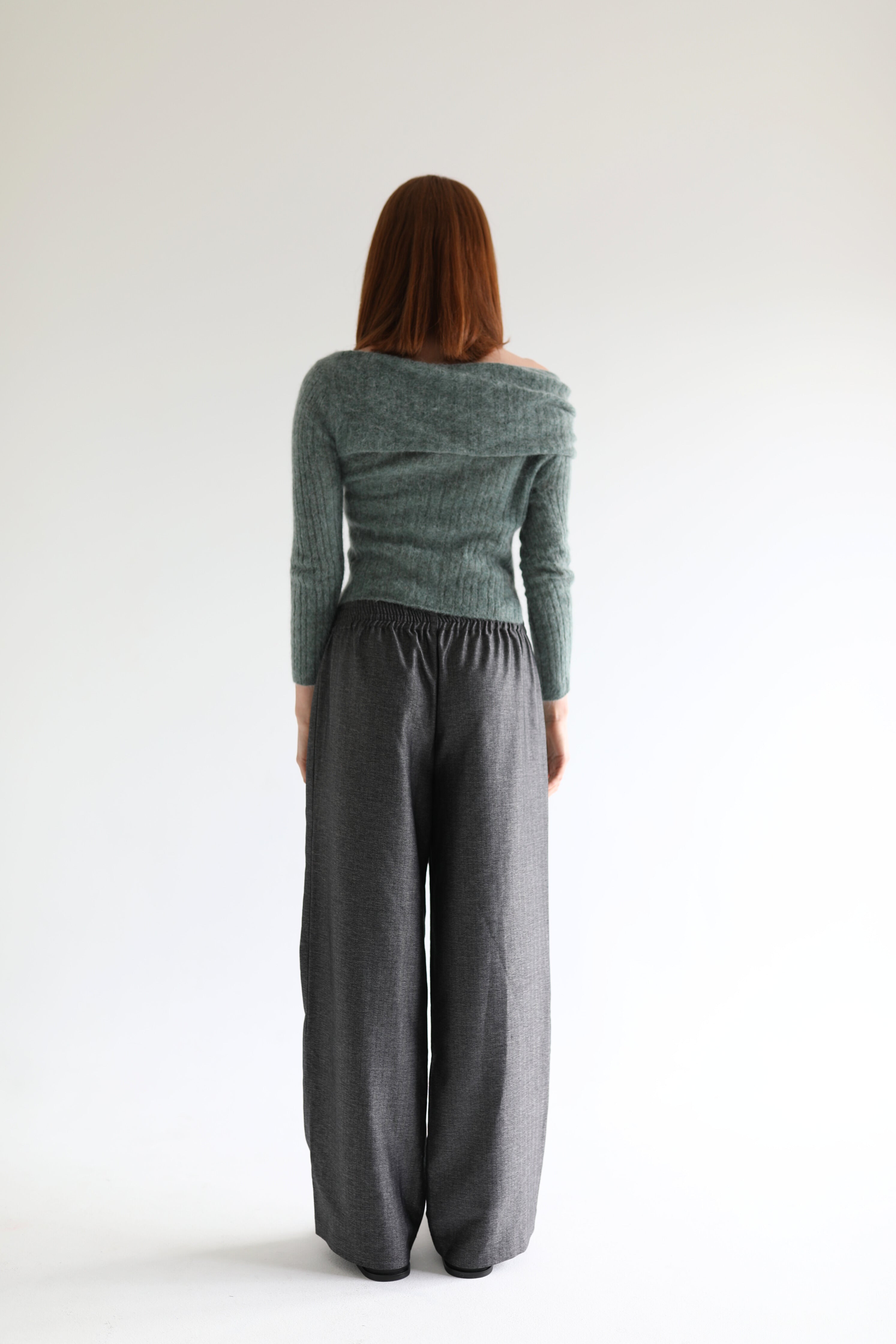 Air Knit Top in forest green