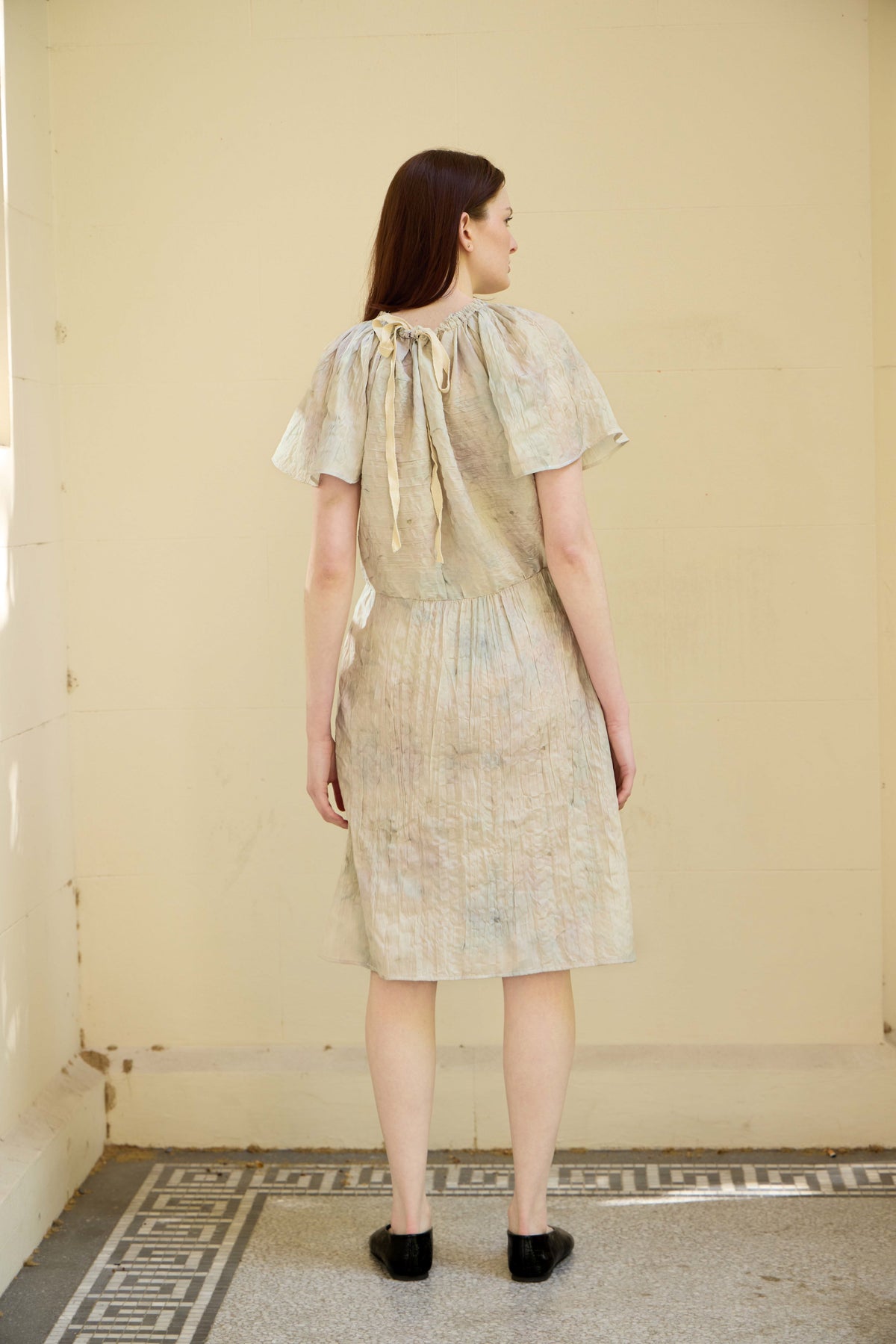 Rosie dress in crushed cotton