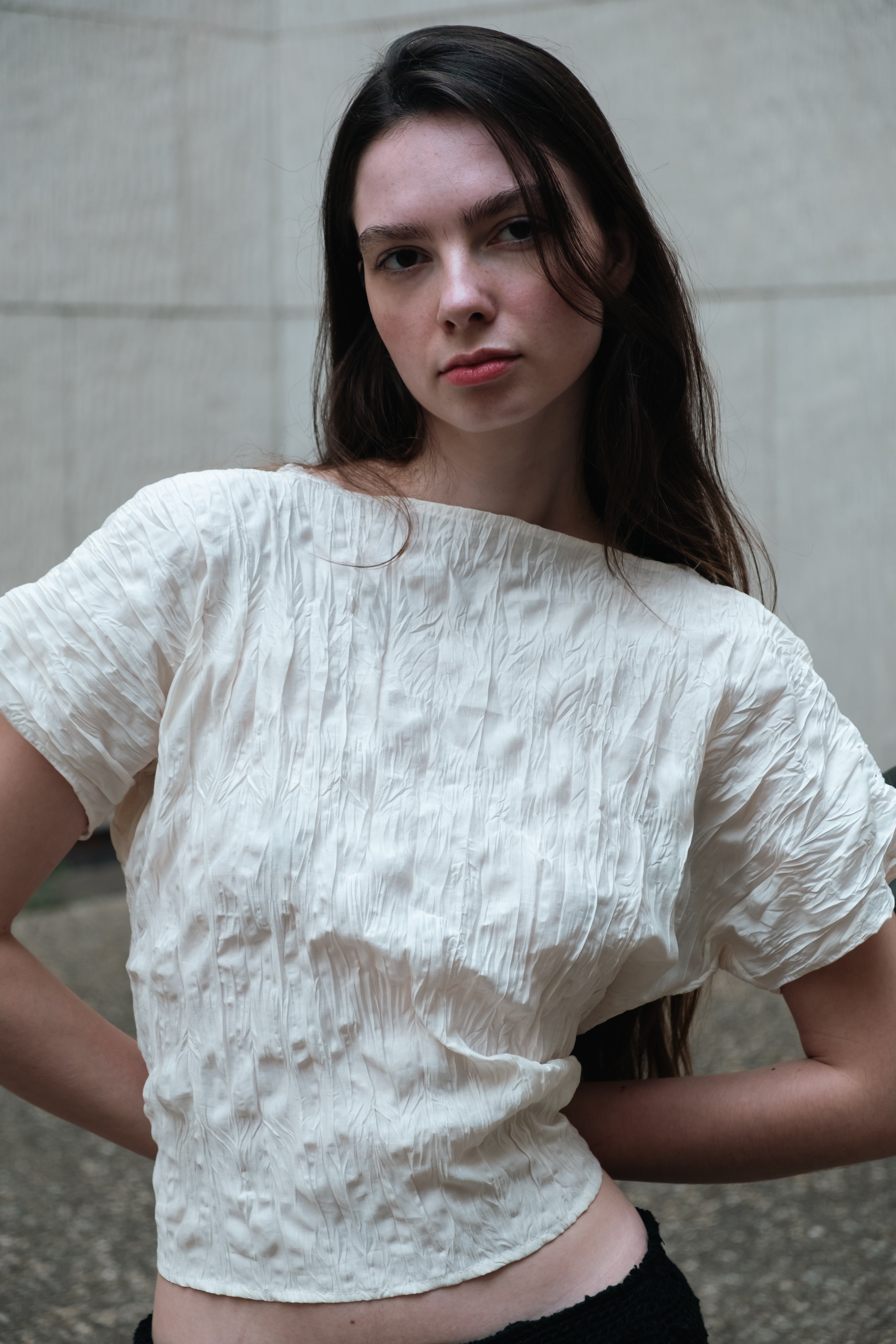 Rema crushed cotton top
