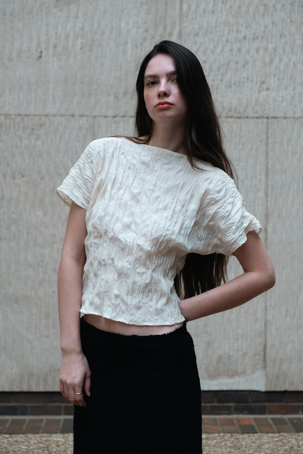 Rema crushed cotton top