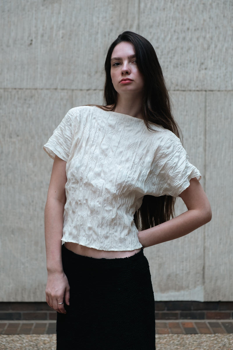 Rema crushed cotton top