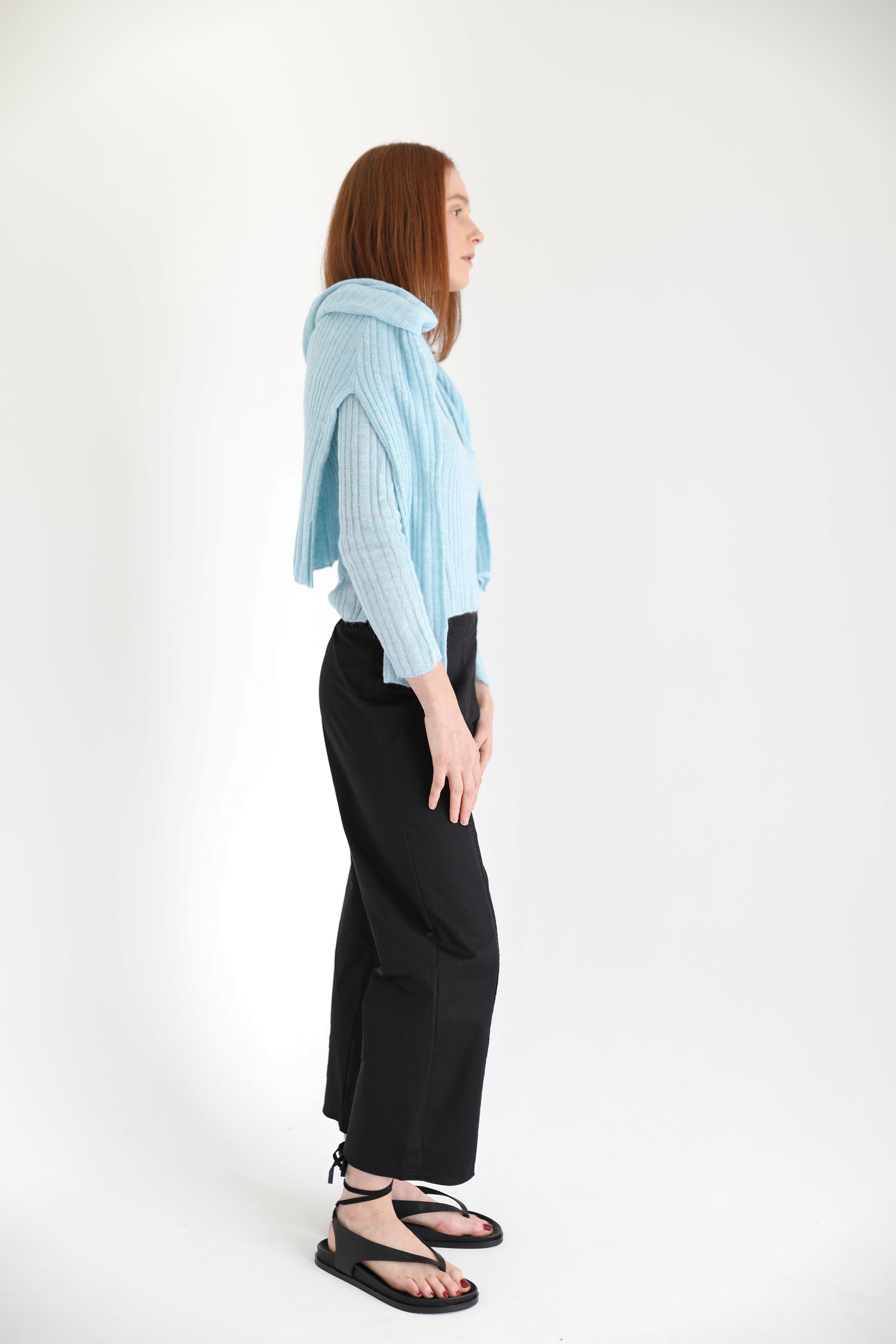 Air Knit Top in baby blue