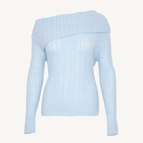 Air Knit Top in Baby Blue