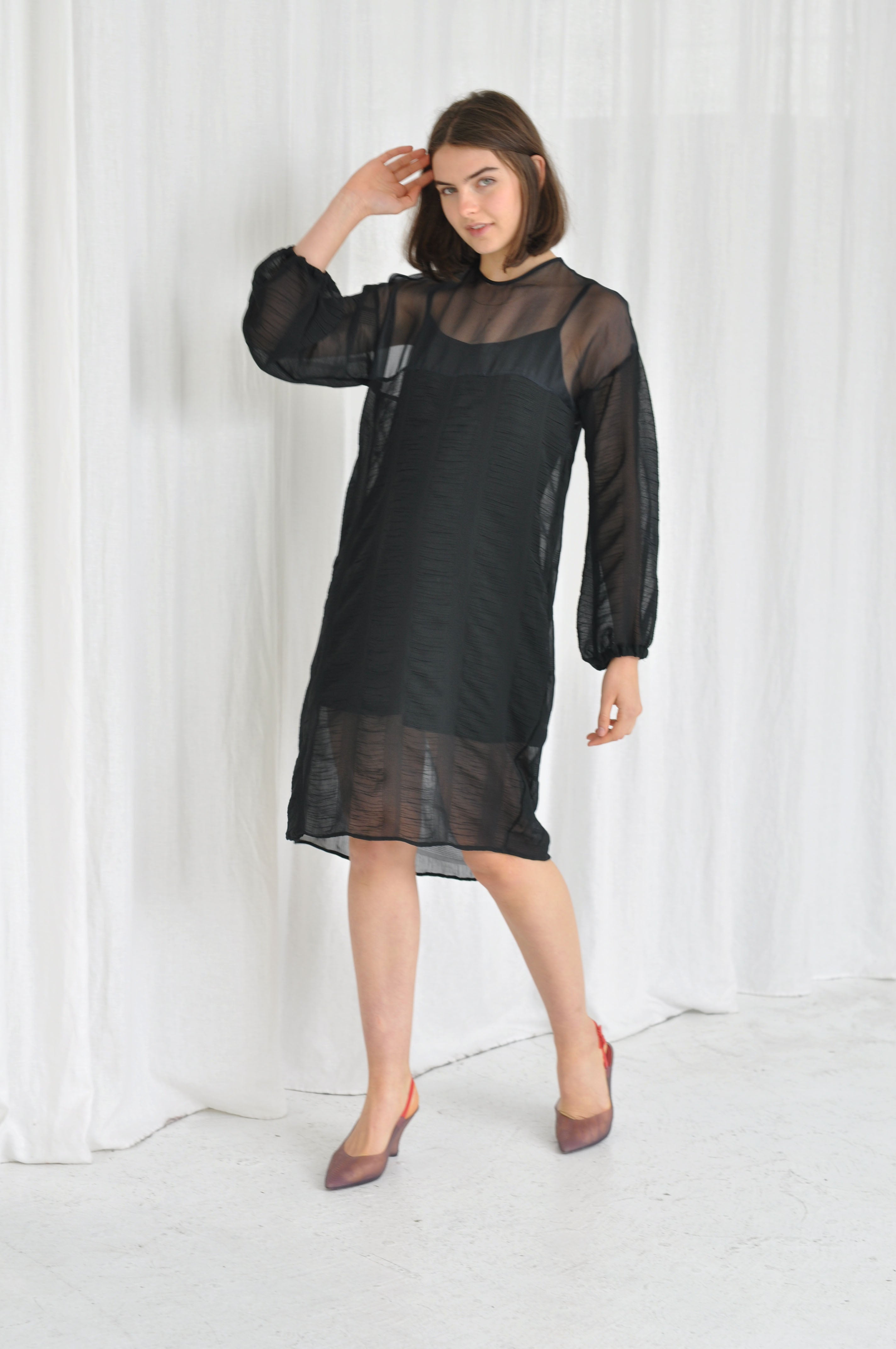 Lotus sheer dress