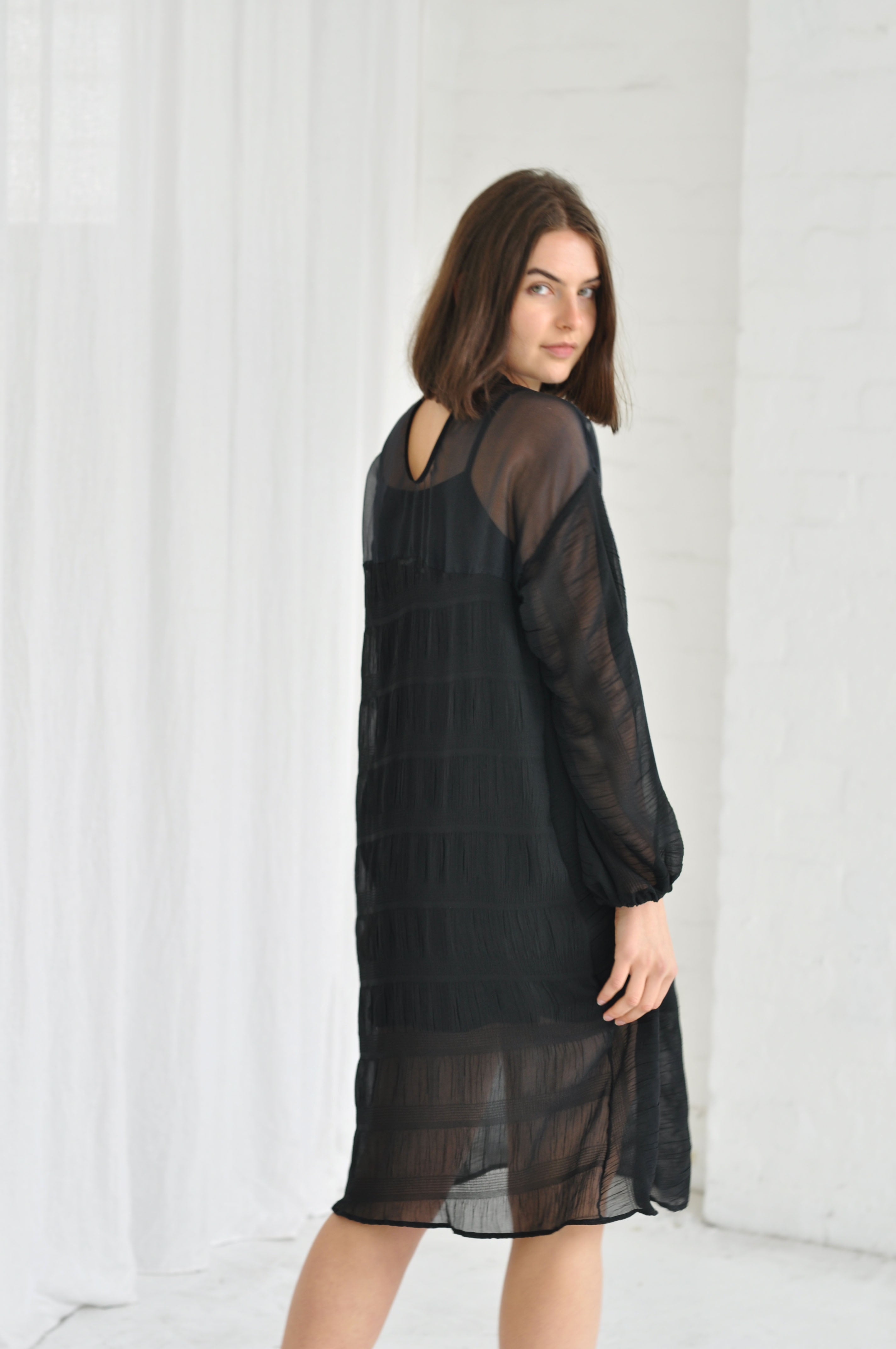 Lotus sheer dress