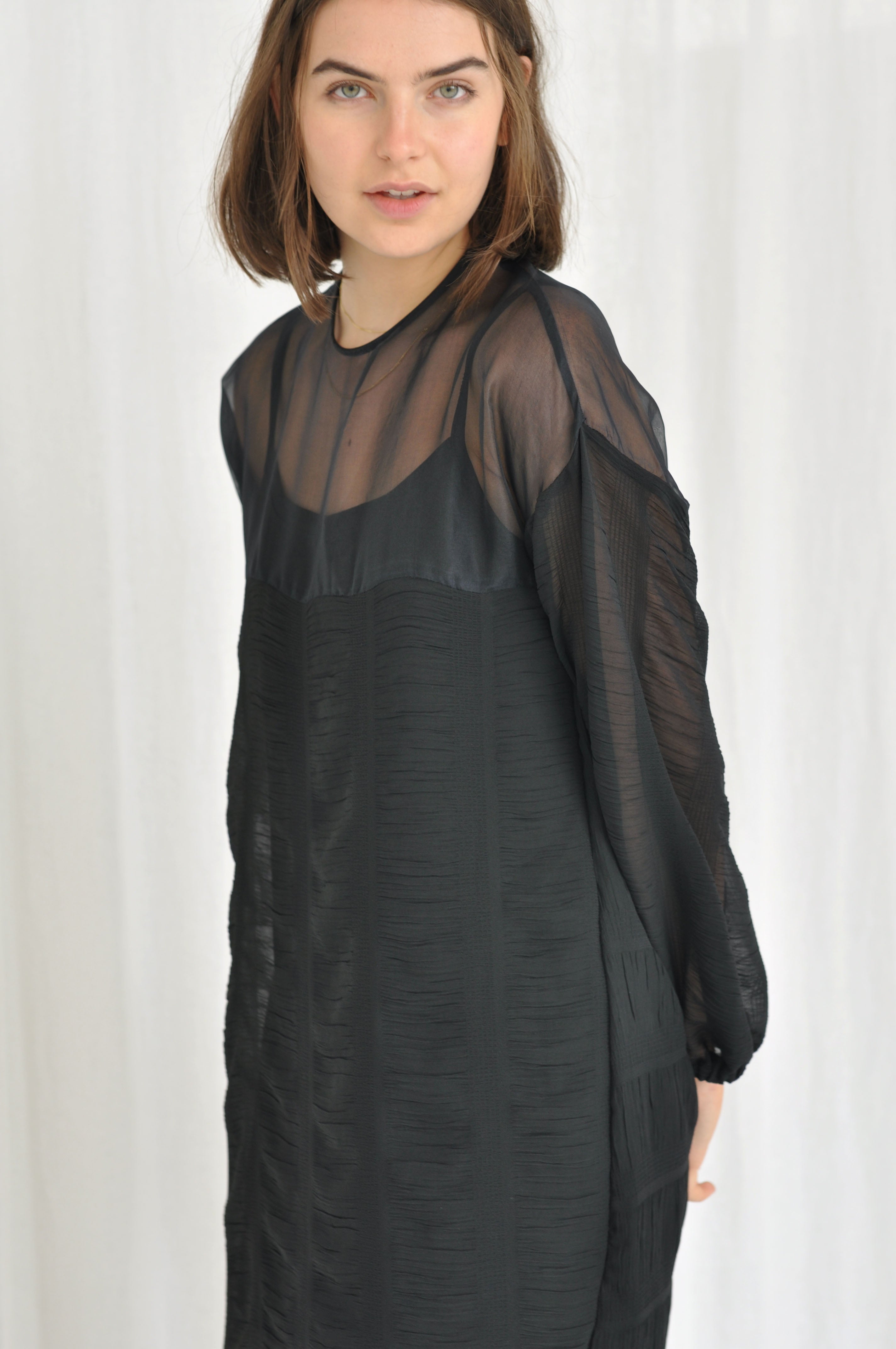 Lotus sheer dress